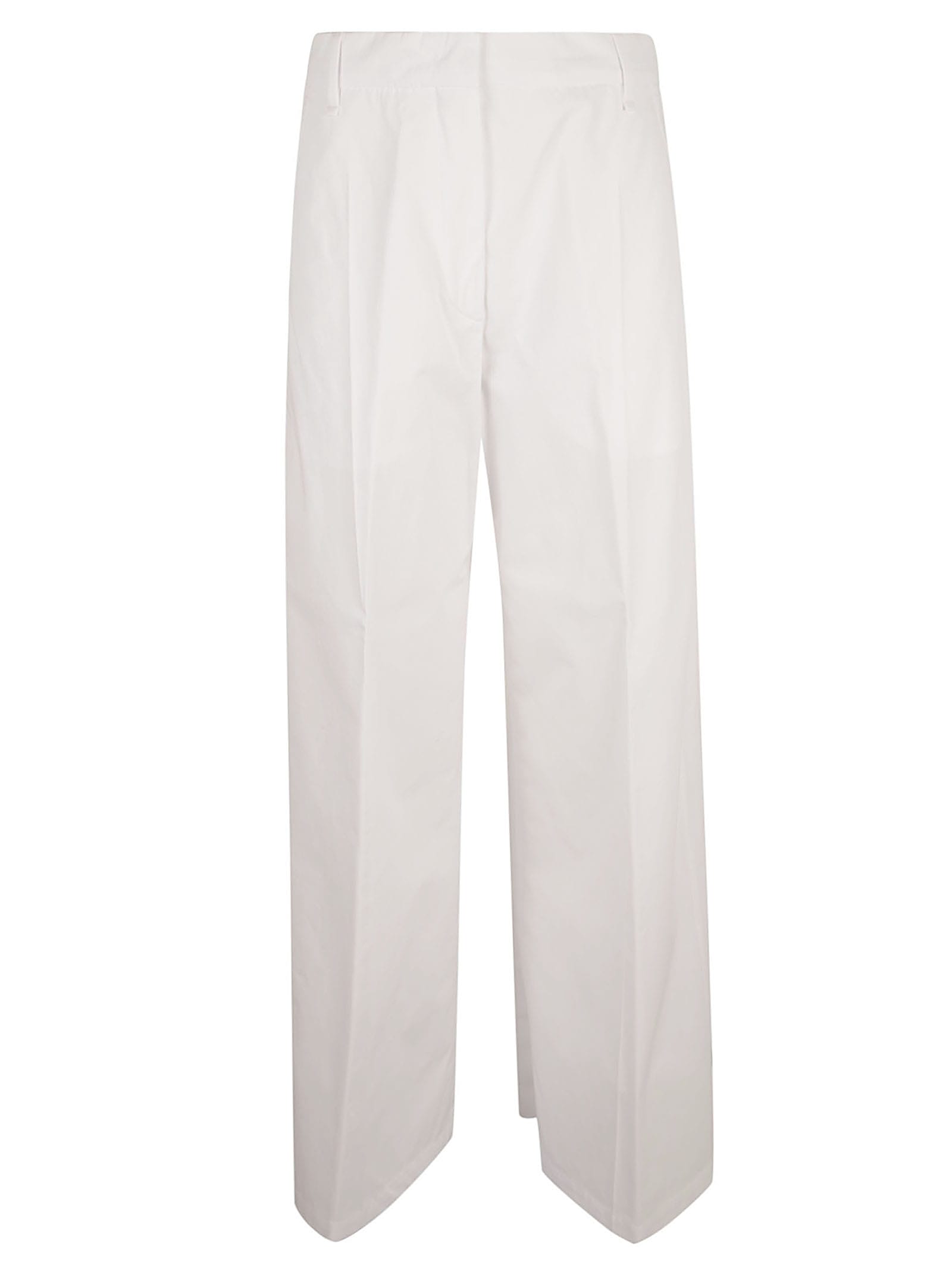 Shop Sportmax Gebe Trousers In Bianco