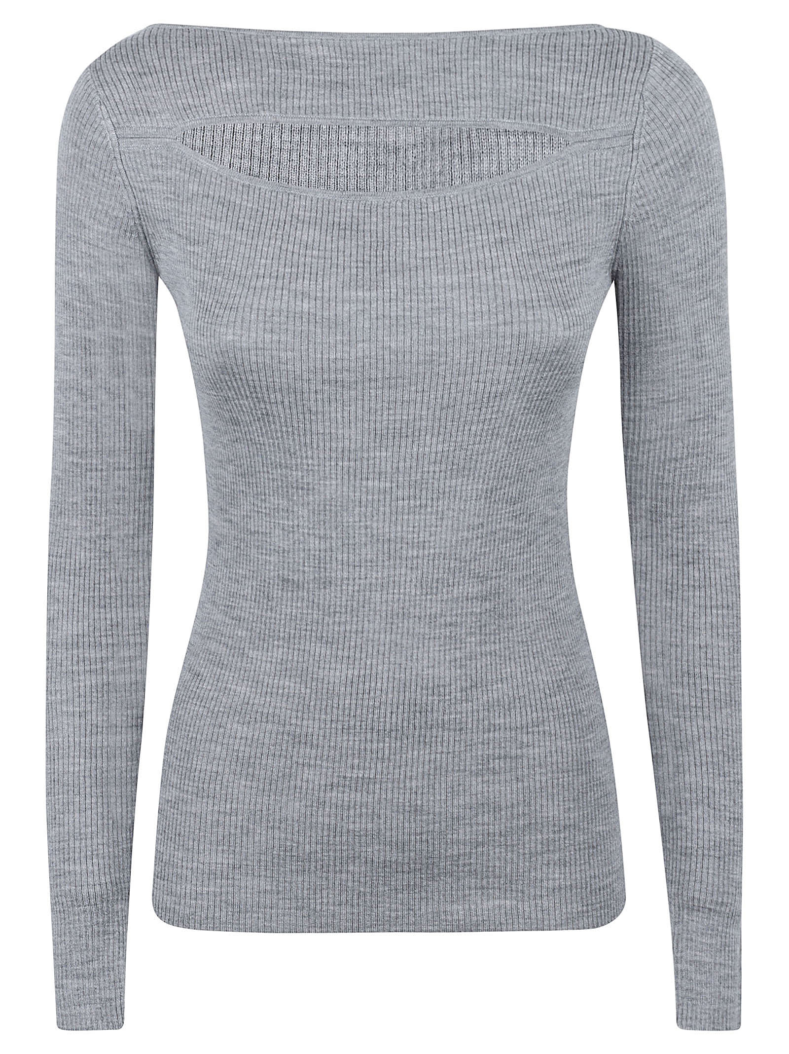 Shop P.a.r.o.s.h Leila Sweater In Grey