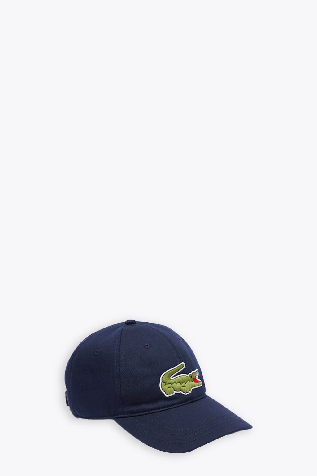 Shop Lacoste Cappellino Navy Blue Cap With Macro Logo Patch