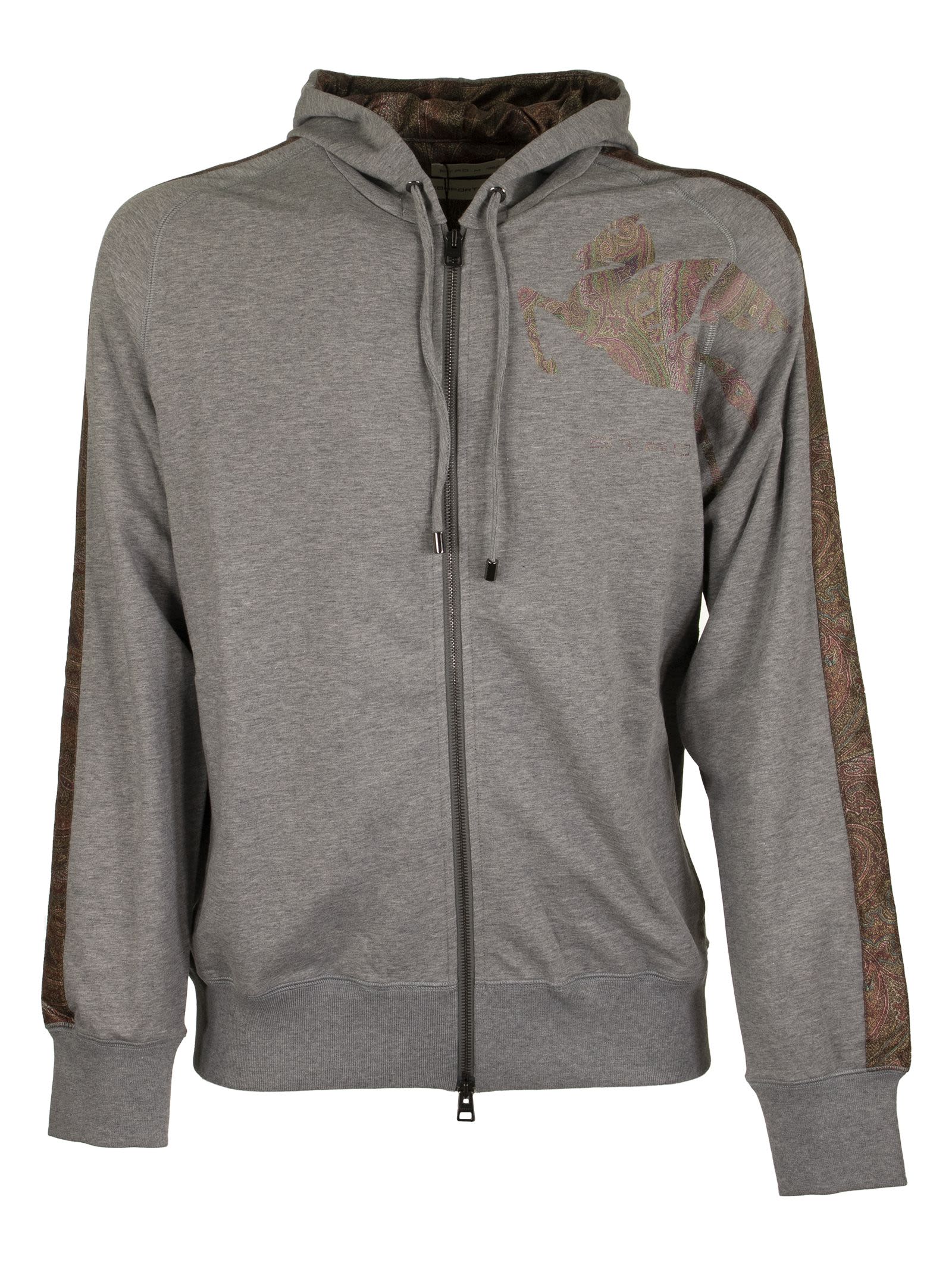 ETRO JERSEY SWEATSHIRT WITH PAISLEY DETAILS,1Y102 8280 3