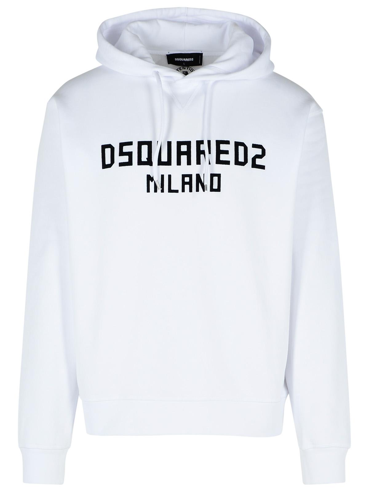White Cotton Sweatshirt