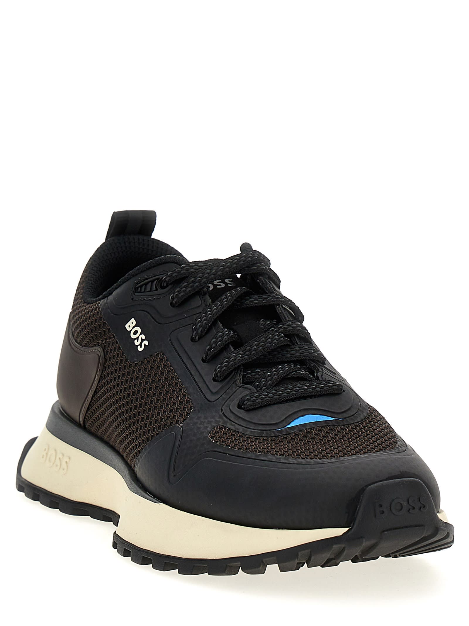 Shop Hugo Boss Jonah Sneakers In Brown