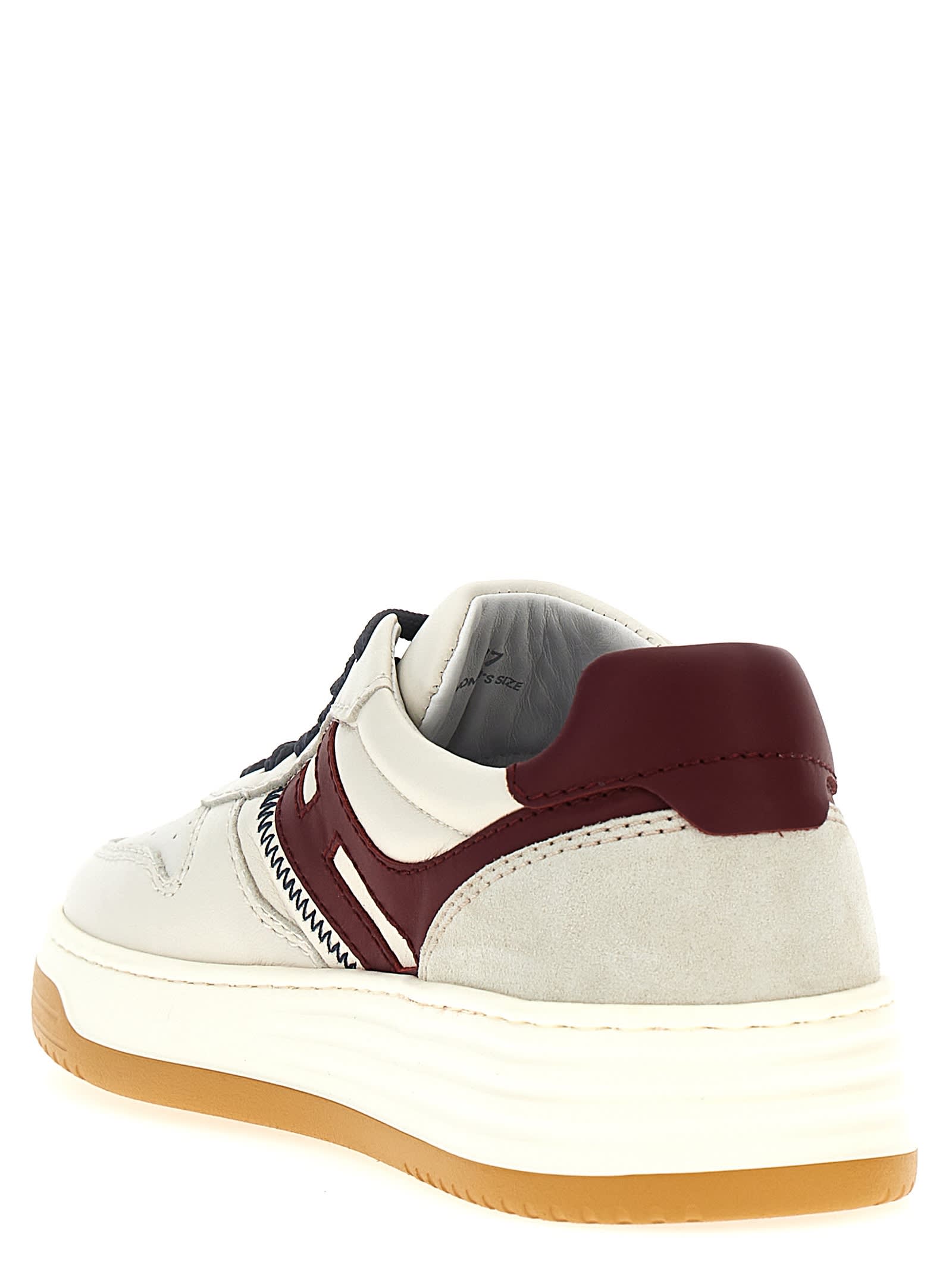 Shop Hogan H630 Sneakers In Beige