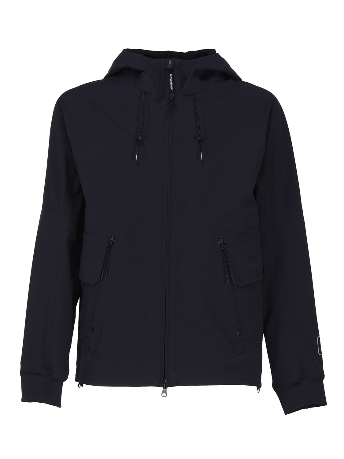 C.p. Company C.p.company Technical Fabric Hooded Jacket In Black