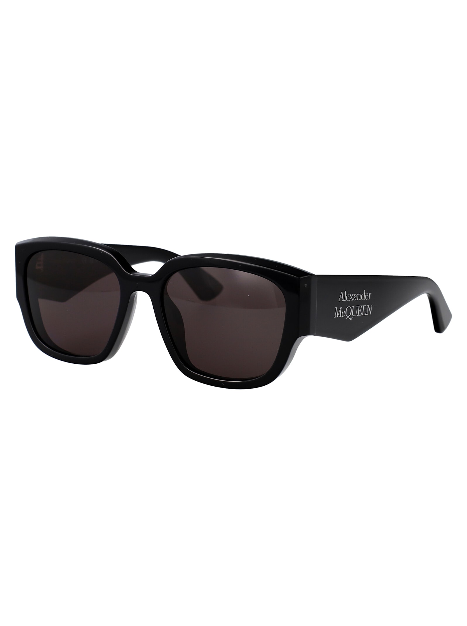 Alexander Mcqueen Alexander Mc Queen Cat Eye Sunglasses Am0468 S 001 In Black-black-grey