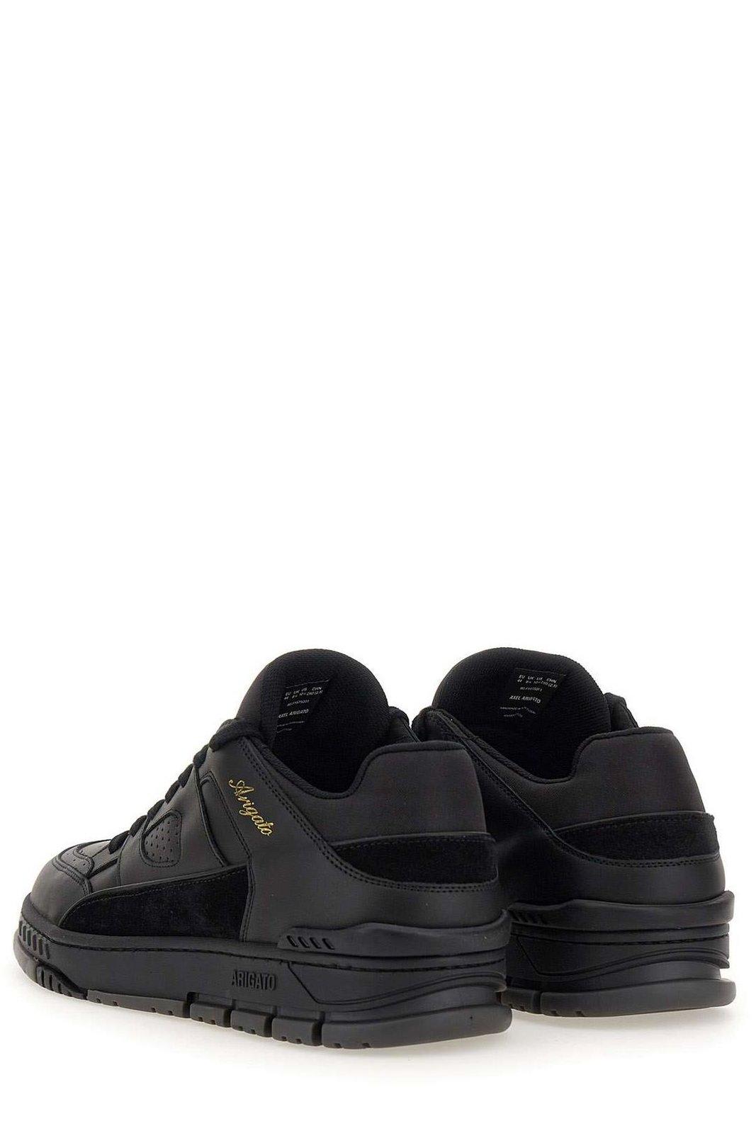 Shop Axel Arigato Round Toe Mid-top Sneakers In Black/grey