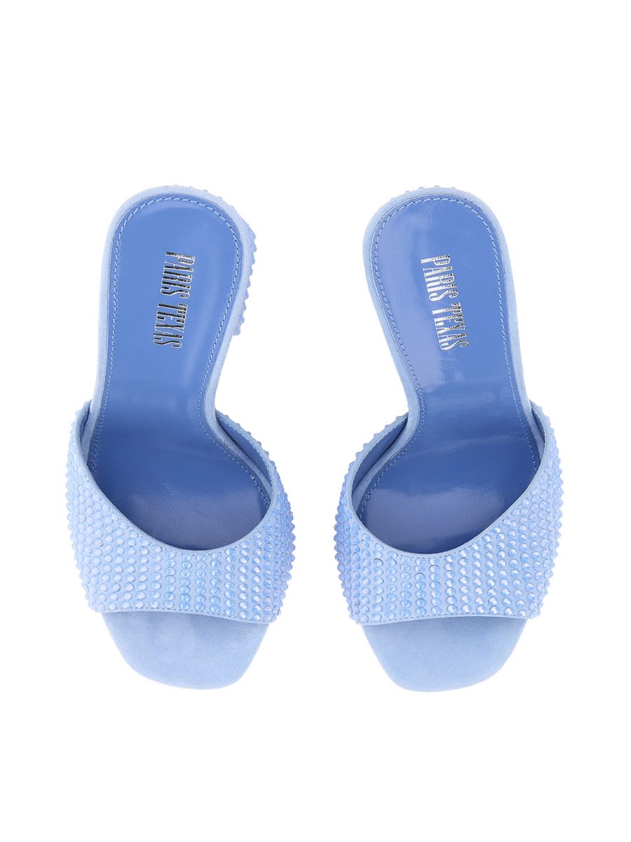 Shop Paris Texas Mules Holly Anja In Azure