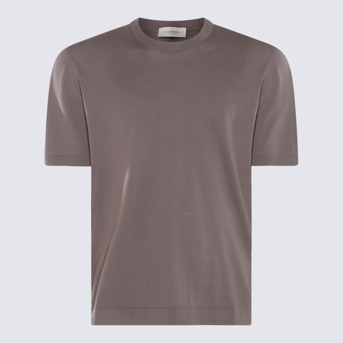 Stone Grey Cotton T-shirt
