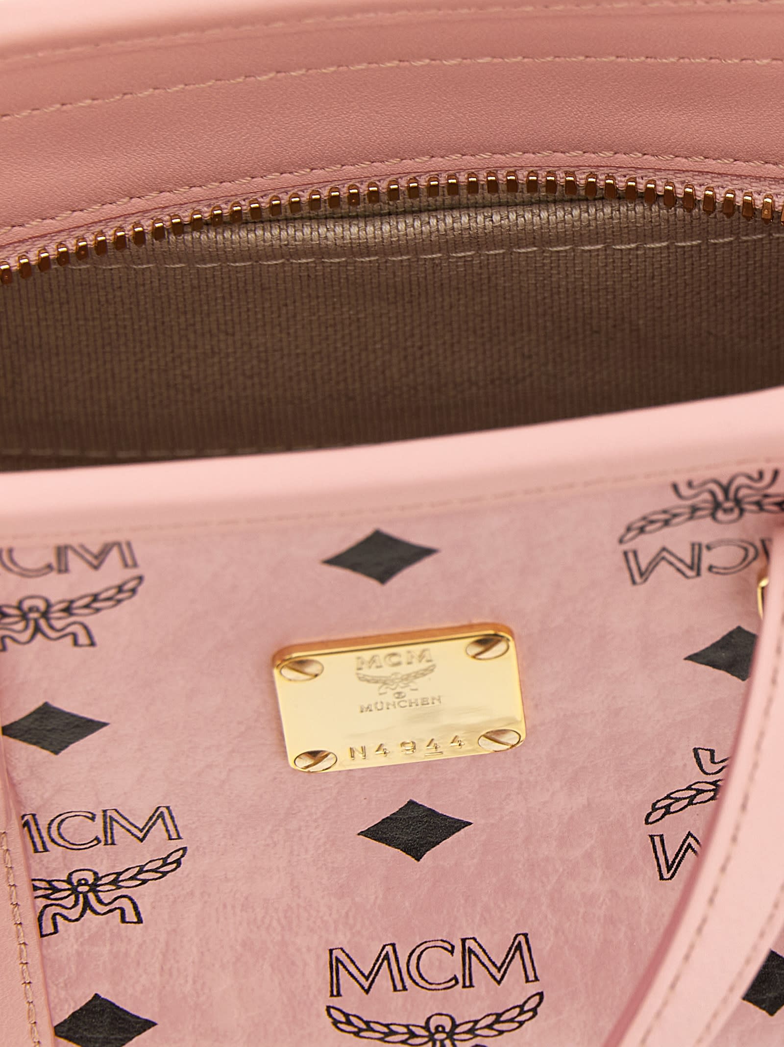 Mcm Toni X-mini Shopping Bag In Pink