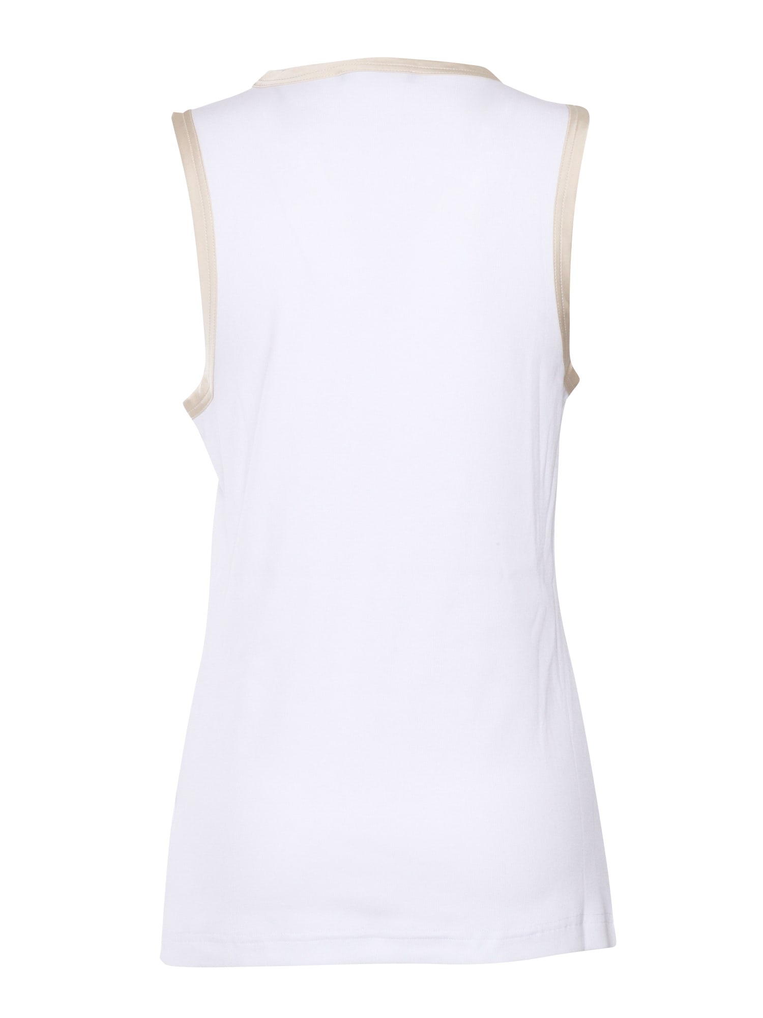 Shop Fabiana Filippi Ribbed Jersey Tank Top With Satin Finishing