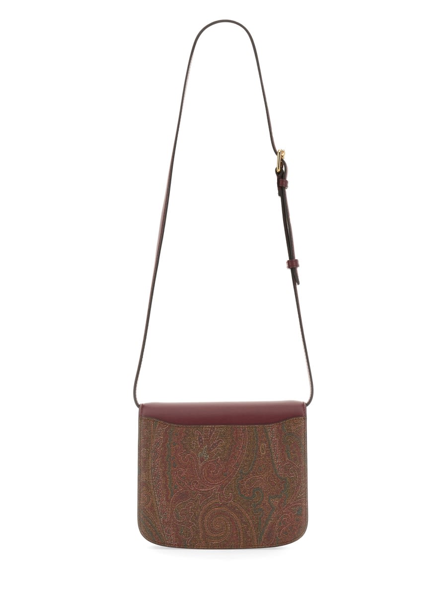 Shop Etro Large Essential Bag In Bordeaux