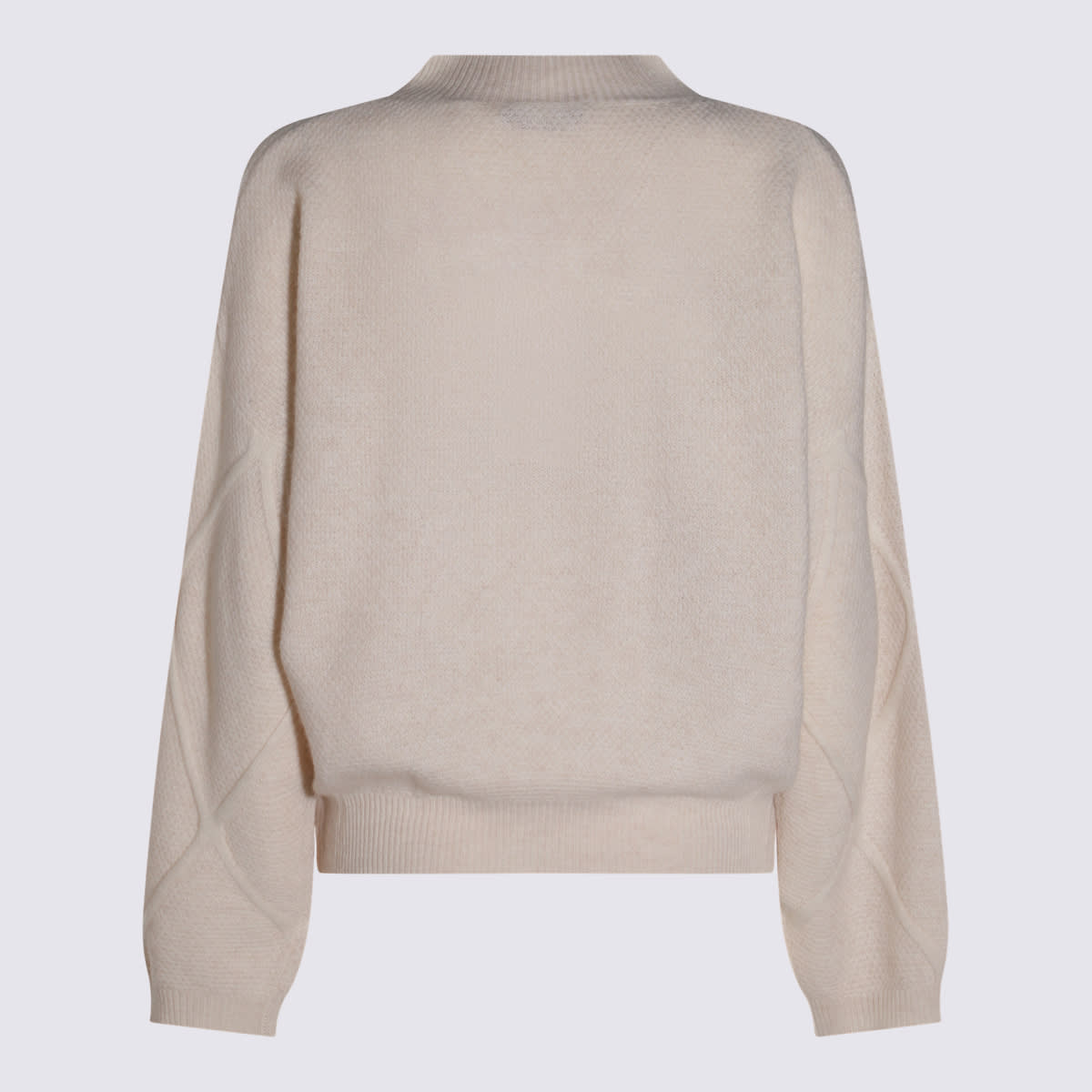 Shop Cruciani Cream Wool Knitwear In White