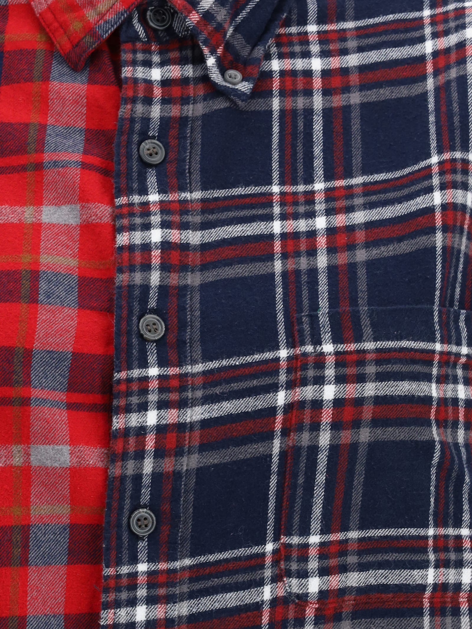 E.l.v Denim Martha Shirt Check Flannel In Multi