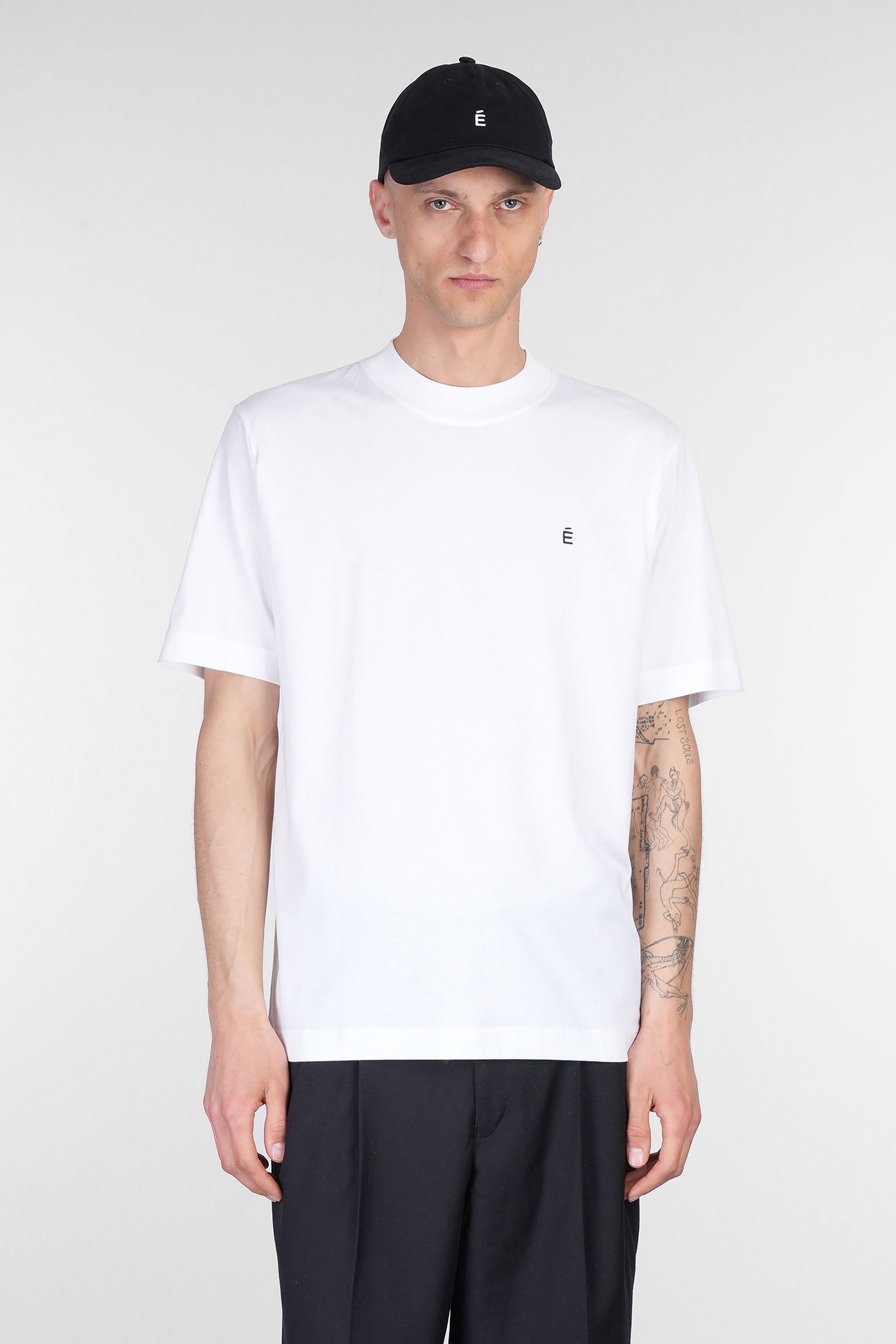 T-shirt In White Cotton