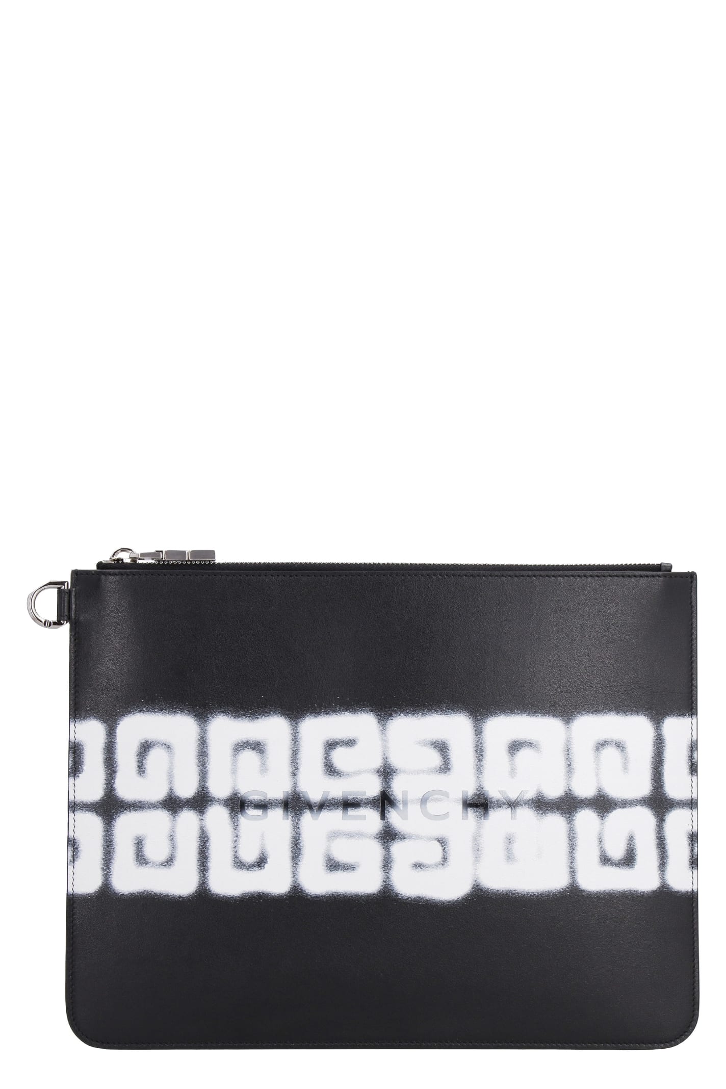 Chito X Givenchy - Logo Detail Flat Leather Pouch