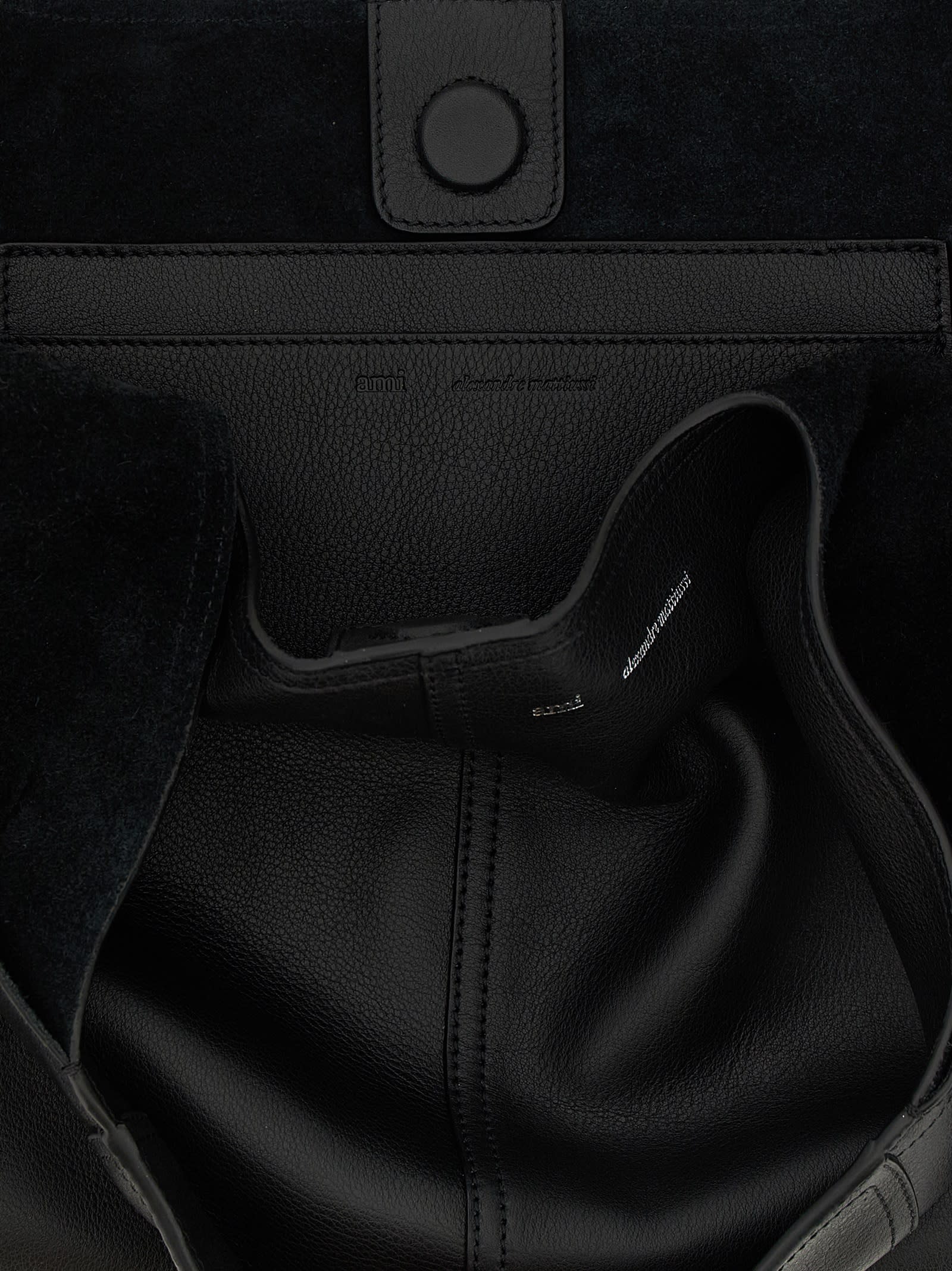 Ami Alexandre Mattiussi Shoulder Bag Ami Paris Woman Color Black In Black