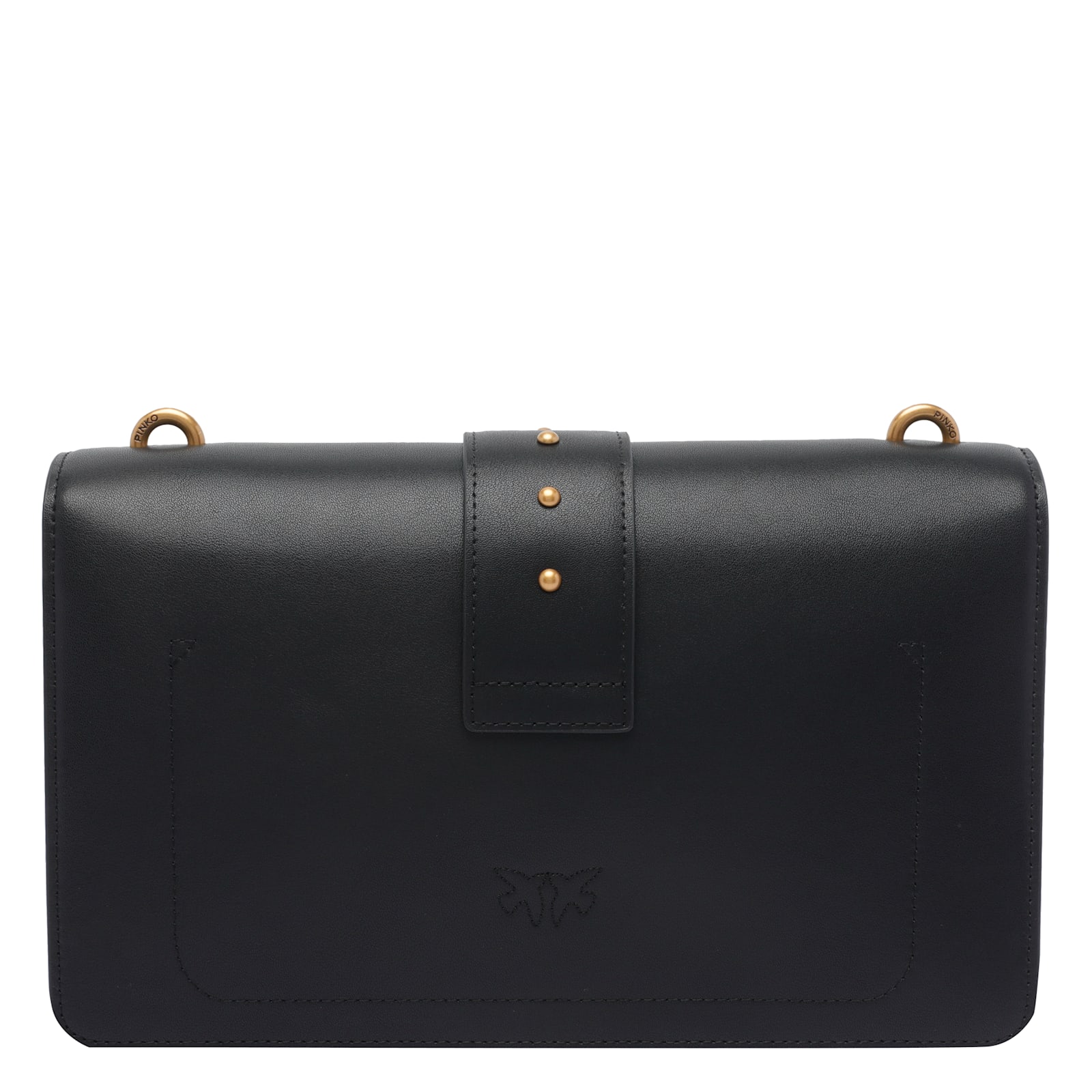 Pinko Love One Antique Gold Green Shoulder Bag
