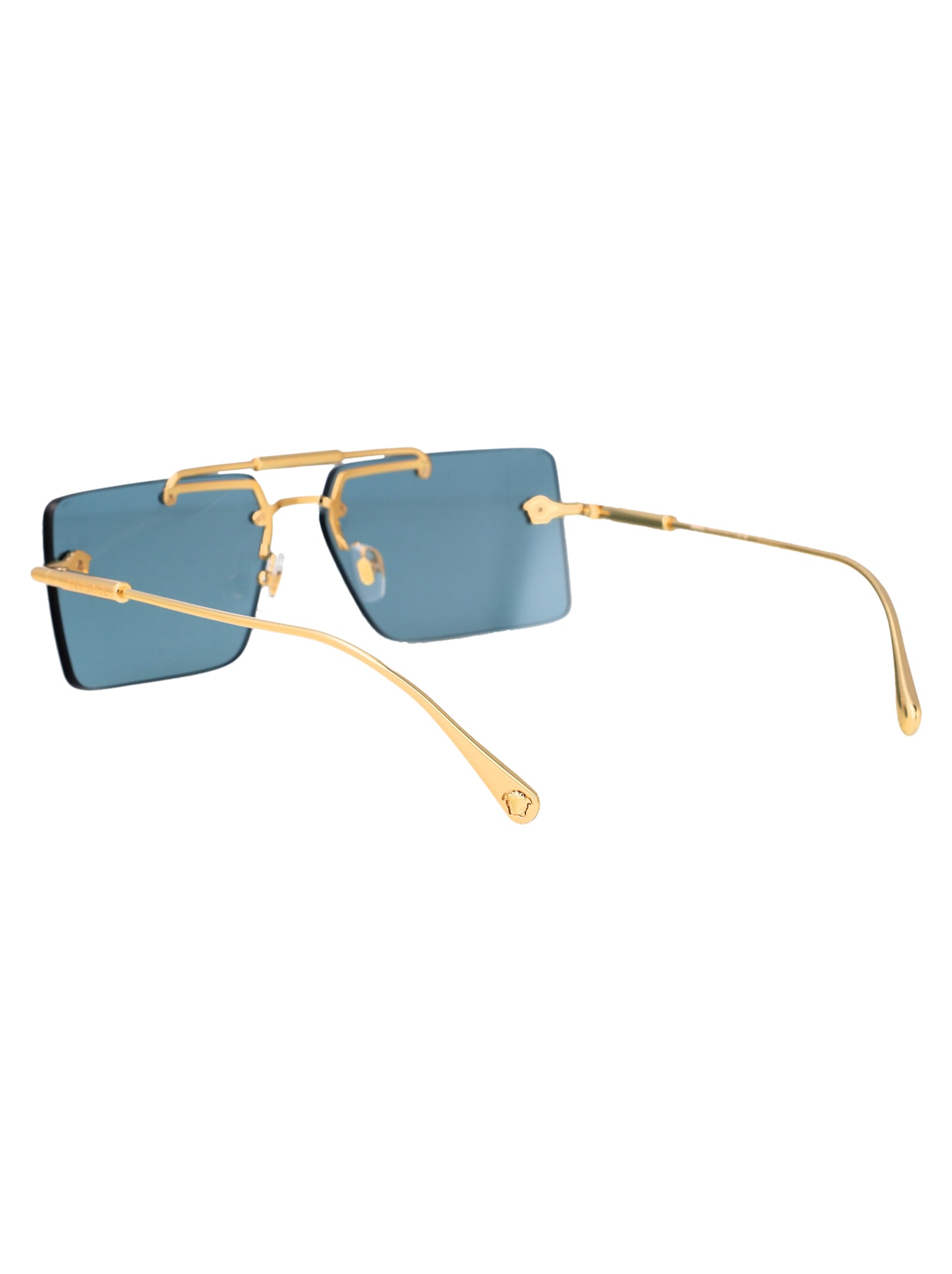 Shop Versace 0ve2245 Sunglasses In Gold