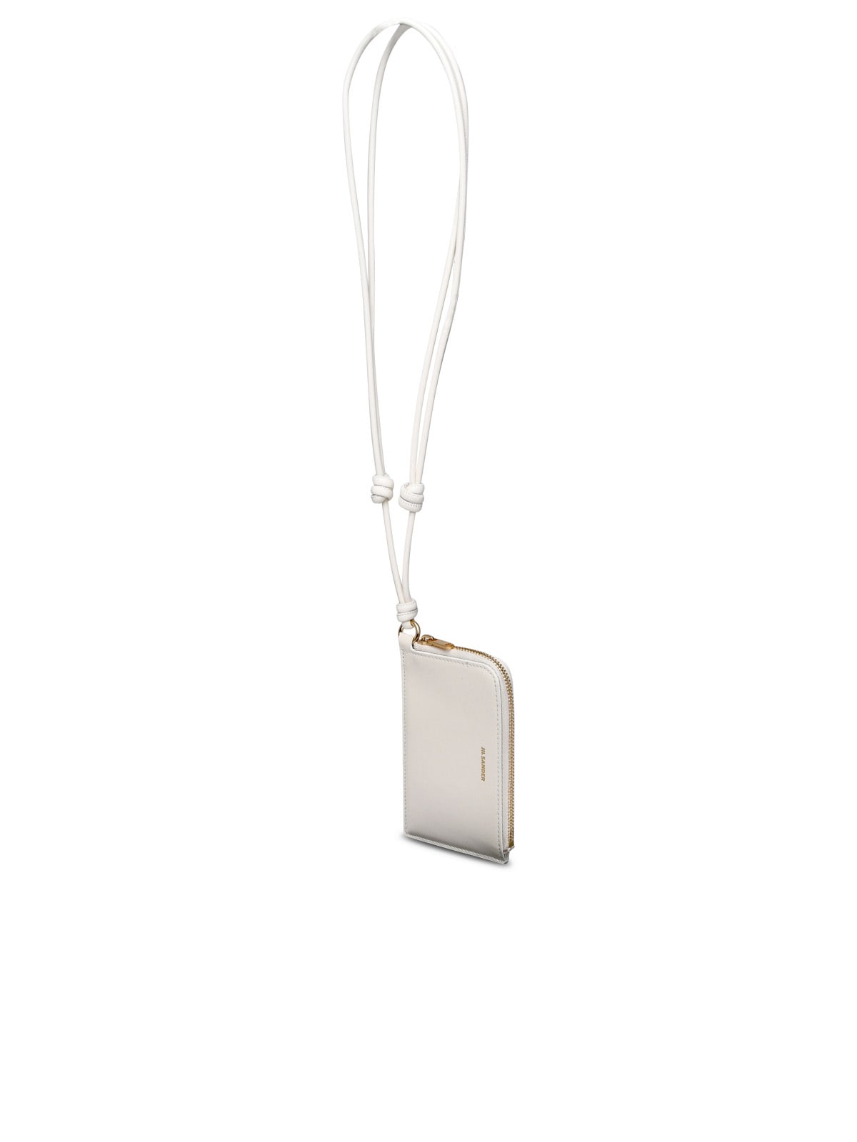 Jil Sander Ivory Leather Cardholder In Ivory