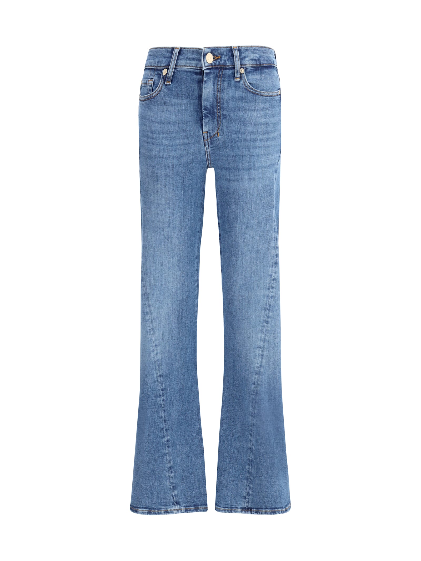 7 For All Mankind Tailorless Flare Jeans Enhancing Silhouette