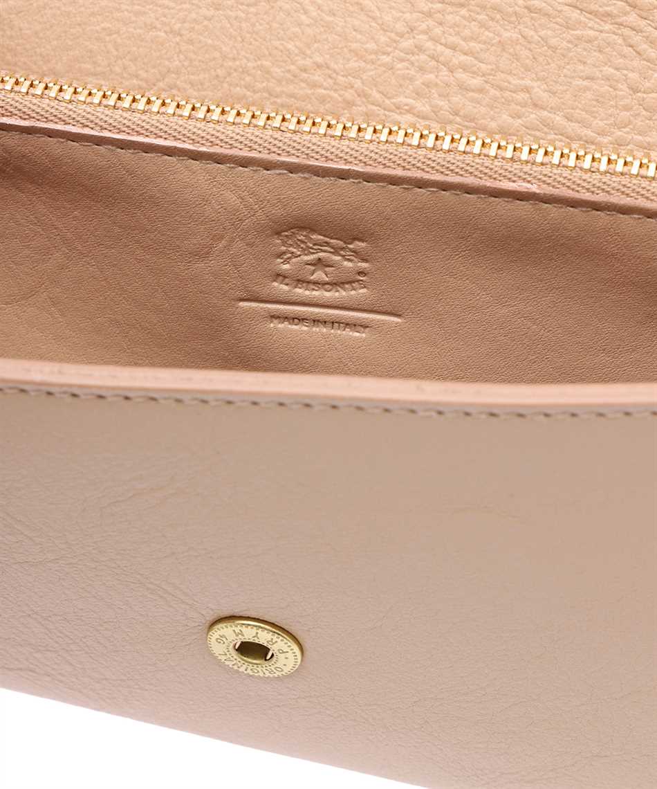 Il Bisonte Leather Clutch In Sand