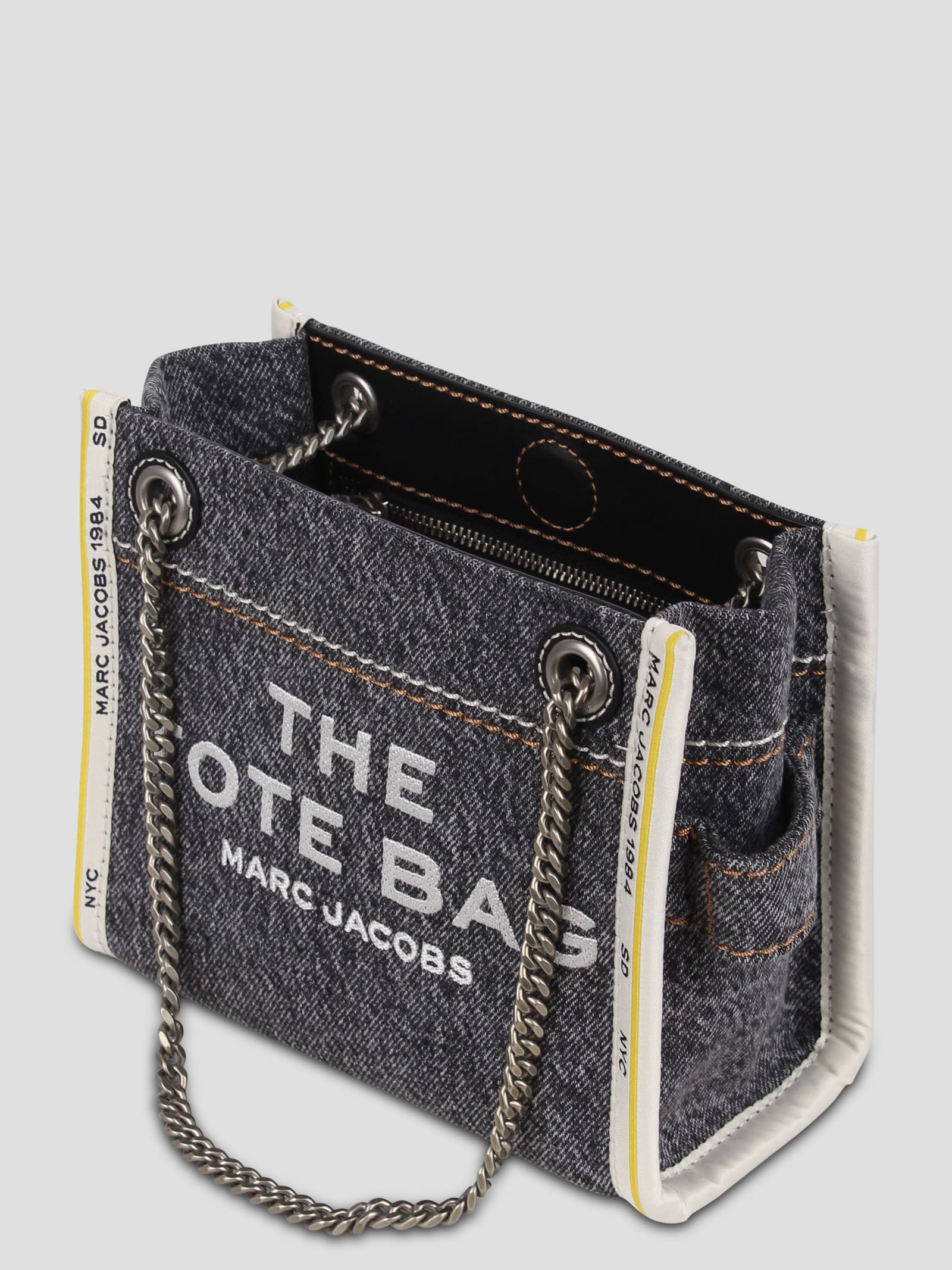 Shop Marc Jacobs The Denim Chain Shoulder Bag