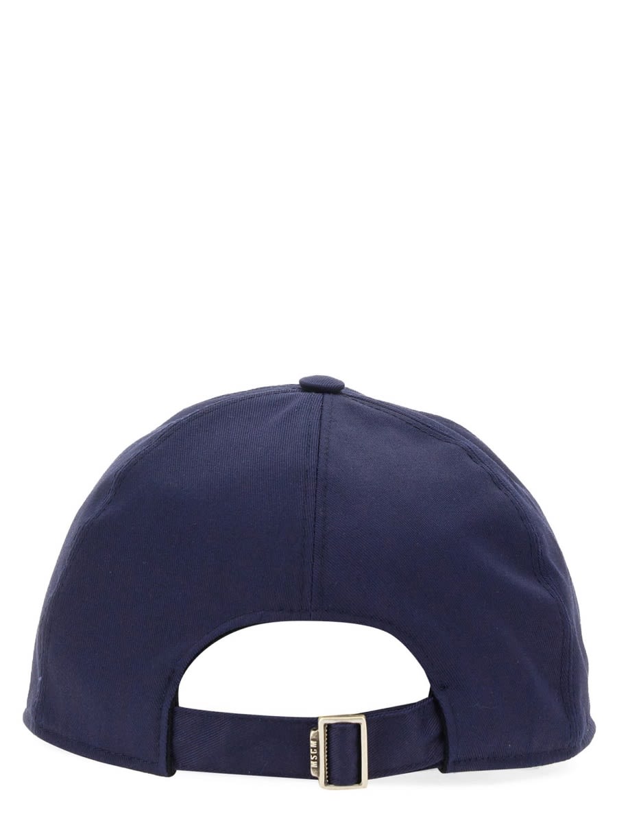 Shop Msgm Baseball Cap In Blue