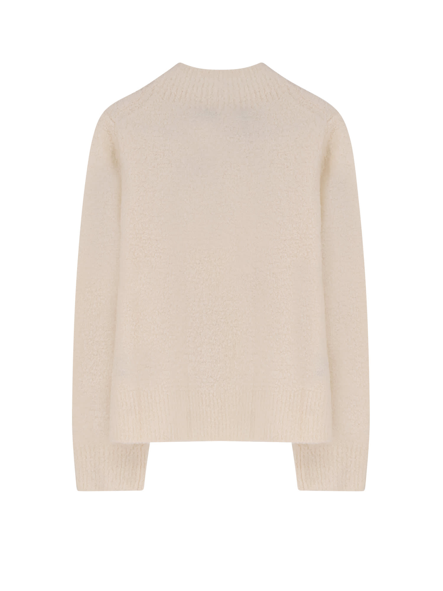 Hugo Boss Fubrina Wool And Cashmere Sweater In Neutral