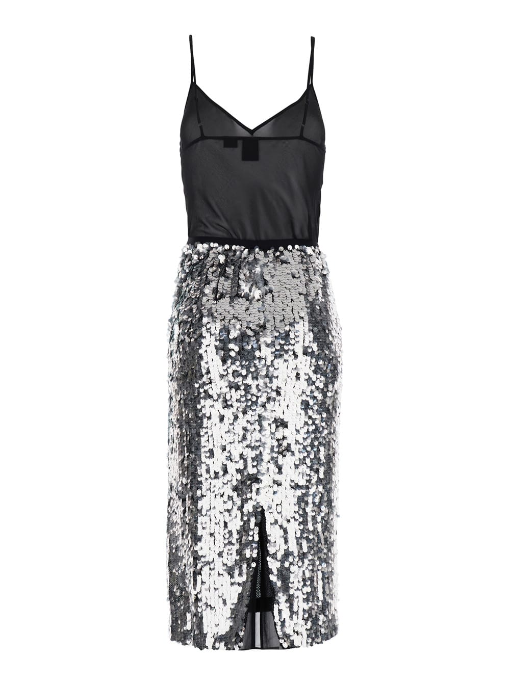 Shop Pinko Gazebo Paillettes Skirt In Metallic