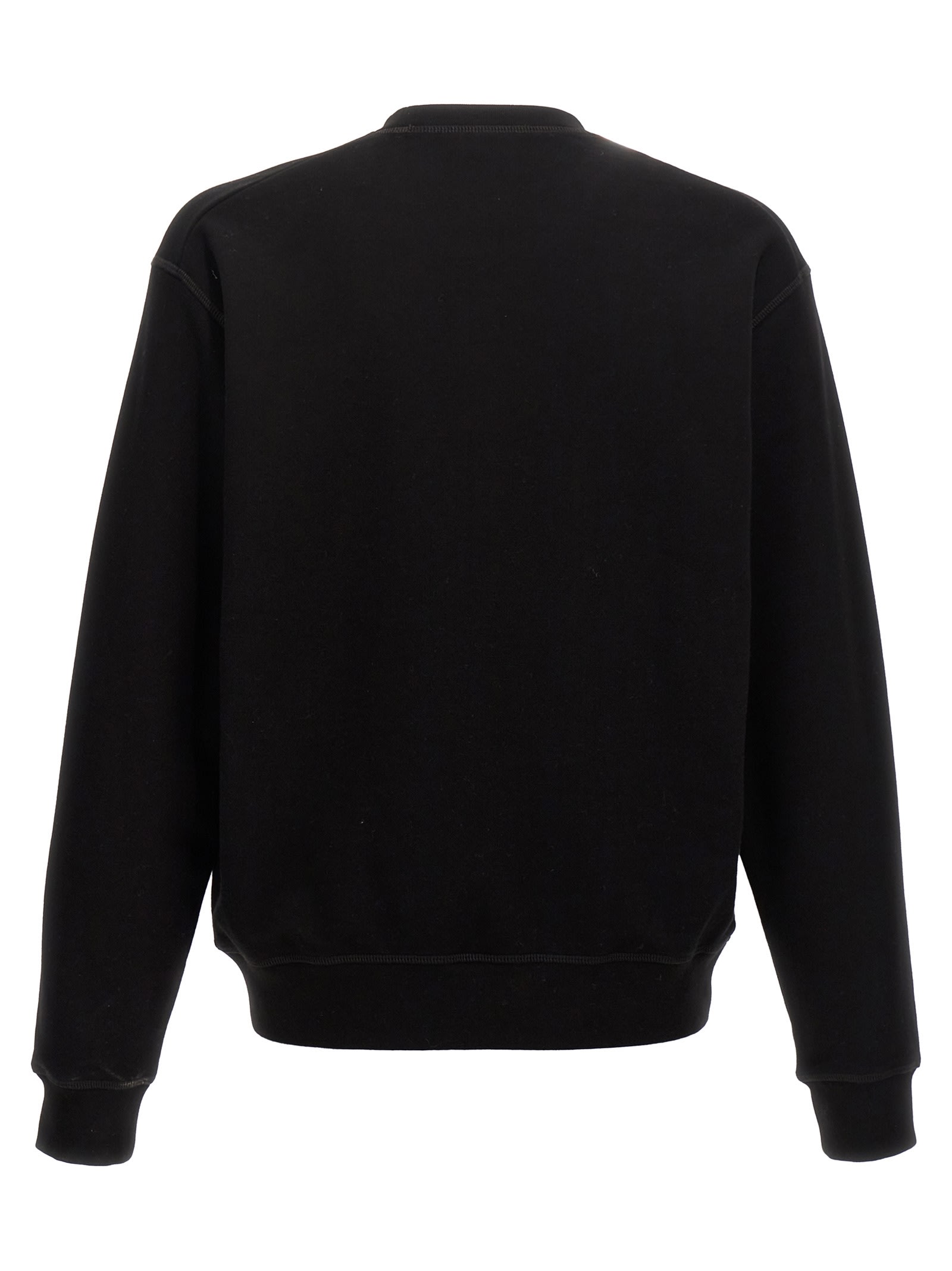 Shop Dsquared2 Logo Print Sweatshirt In Black