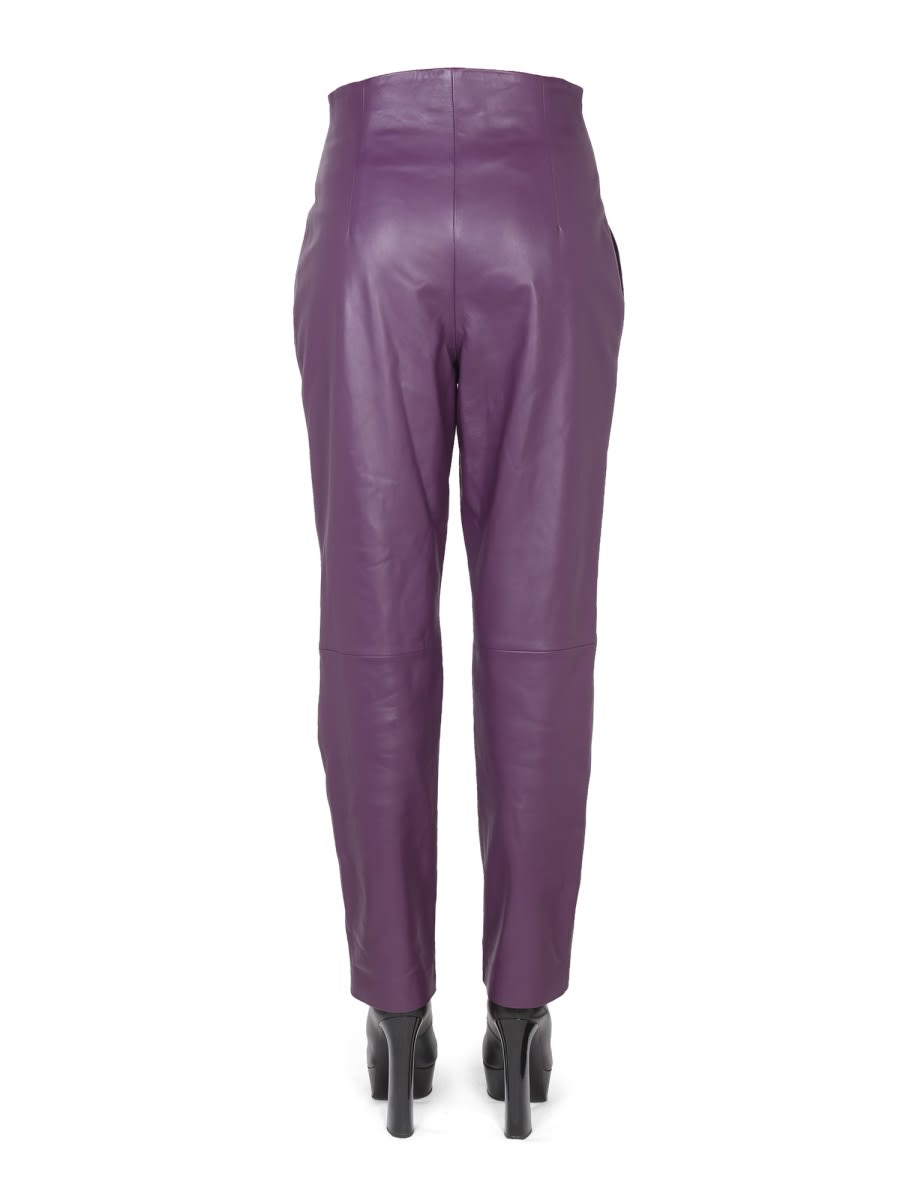 Shop Alberta Ferretti Tassel Pants In Purple