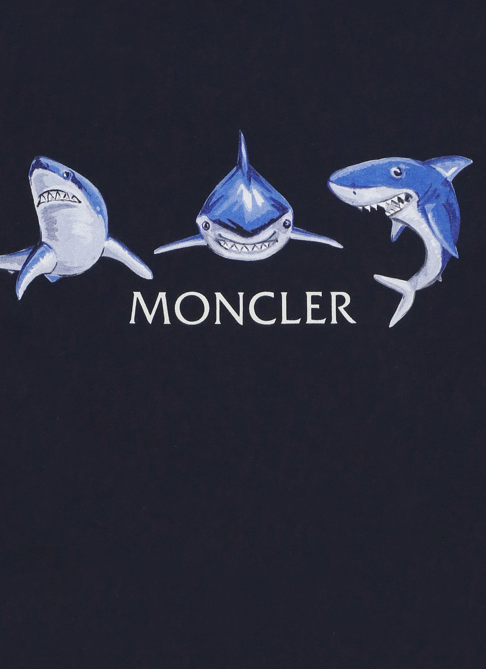 Moncler Two Pieces Jumpsuit With Logo In Blue
