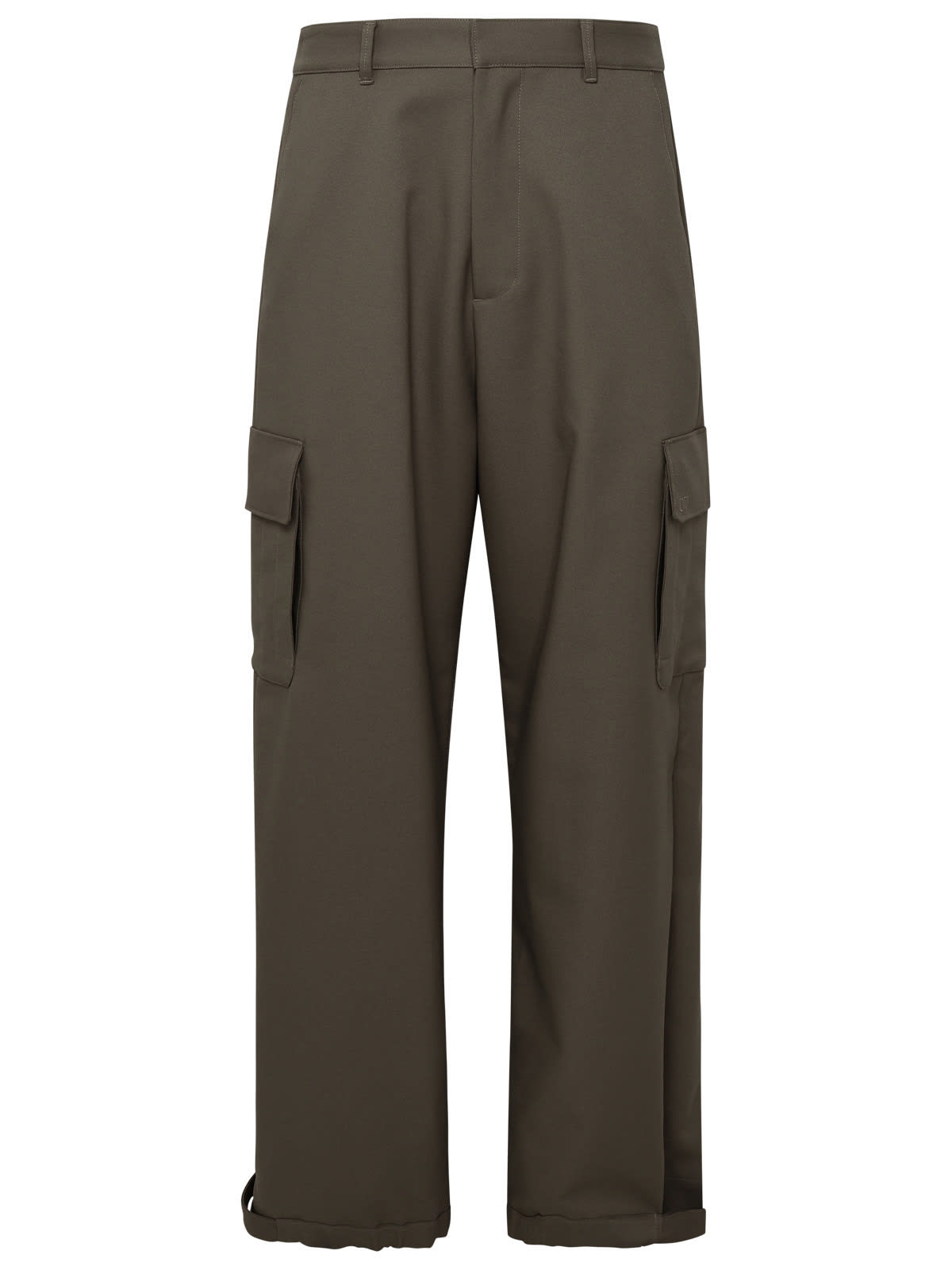 Off-white Beige Polyester Pants