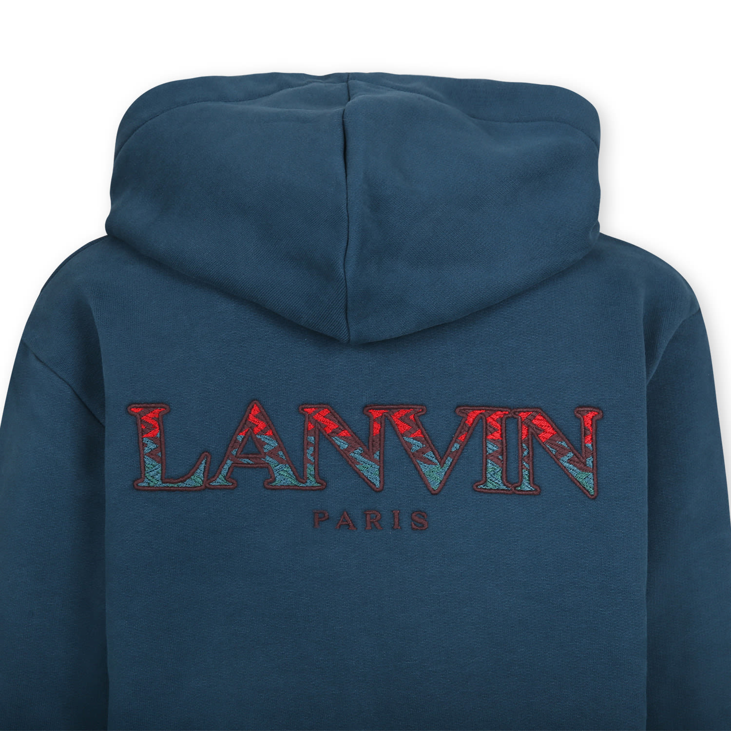 Shop Lanvin Blue Sweatshirt For Boy With Logo