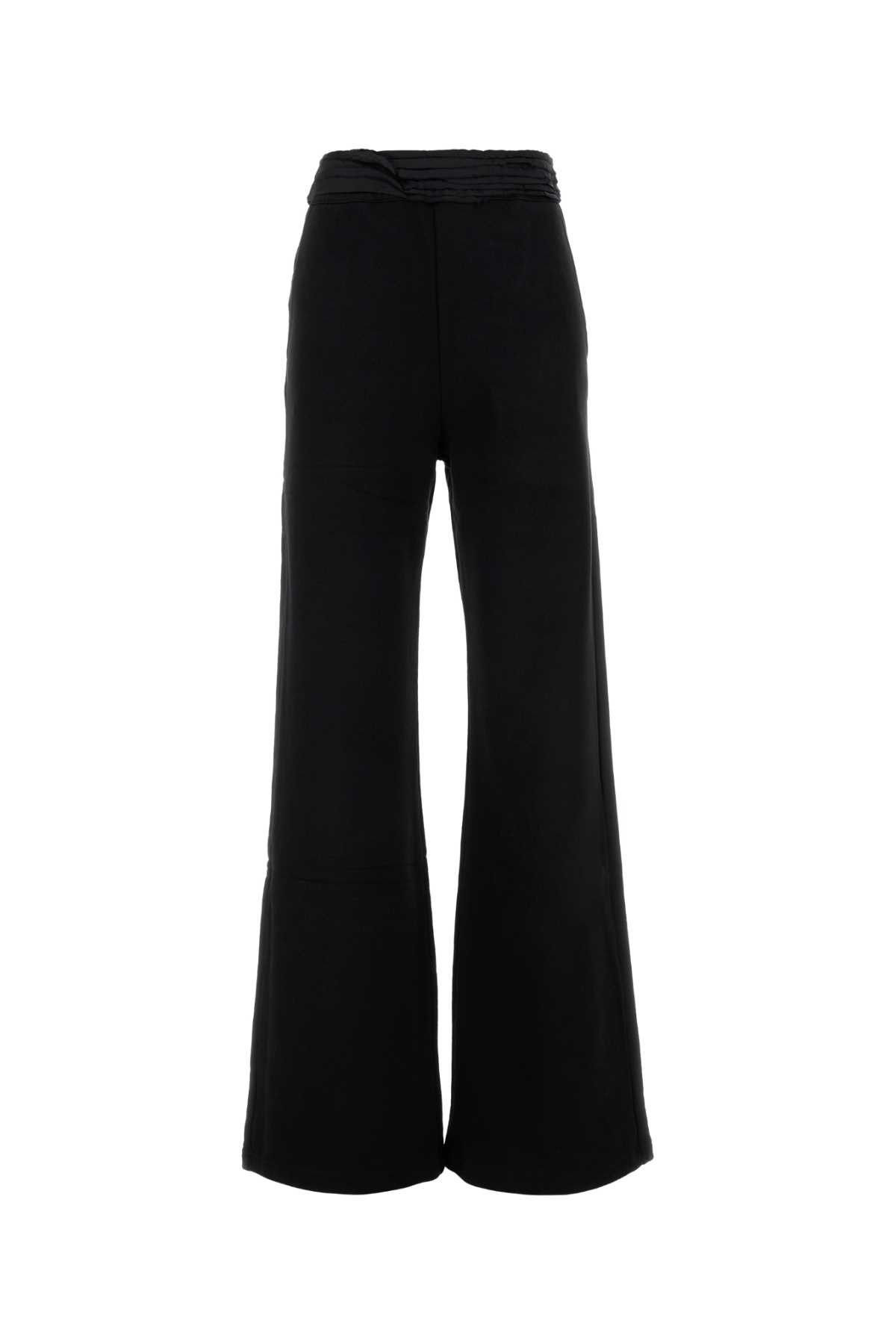 MM6 MAISON MARGIELA BLACK COTTON JOGGERS