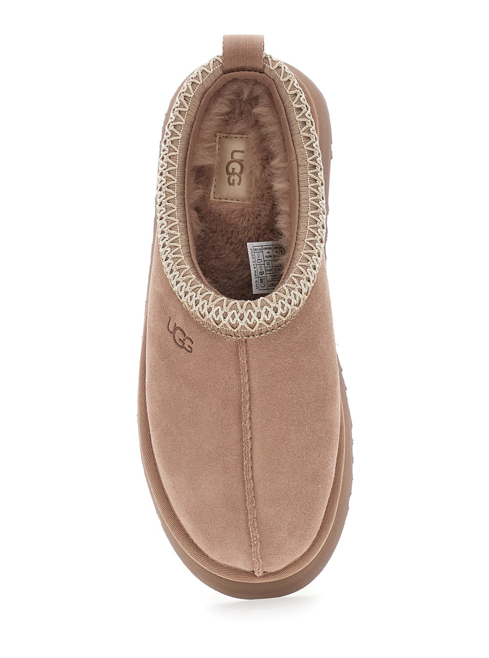Ugg Tazz Braided-trim Slippers In Brown