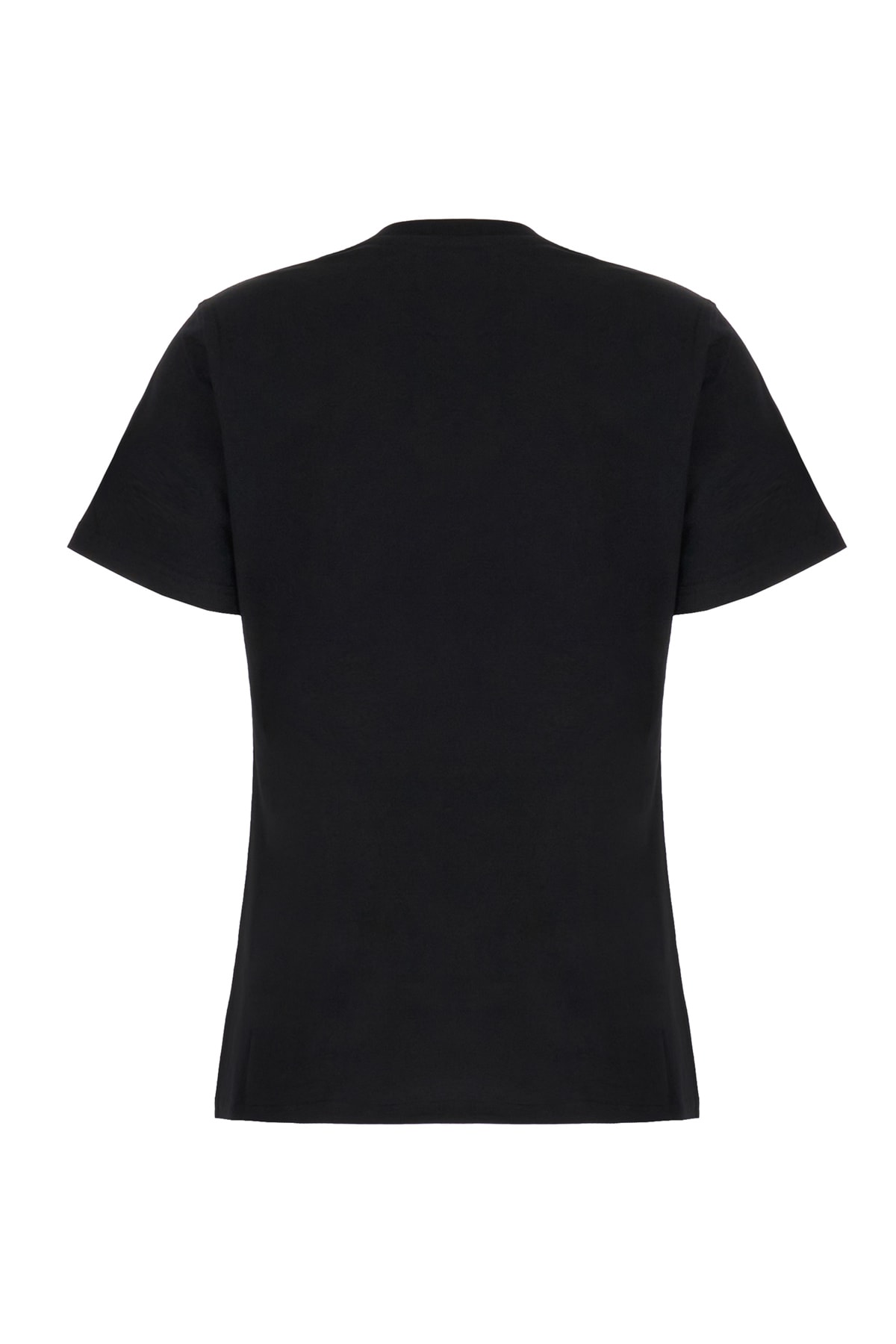 Moschino Black Cotton T-shirt In Black