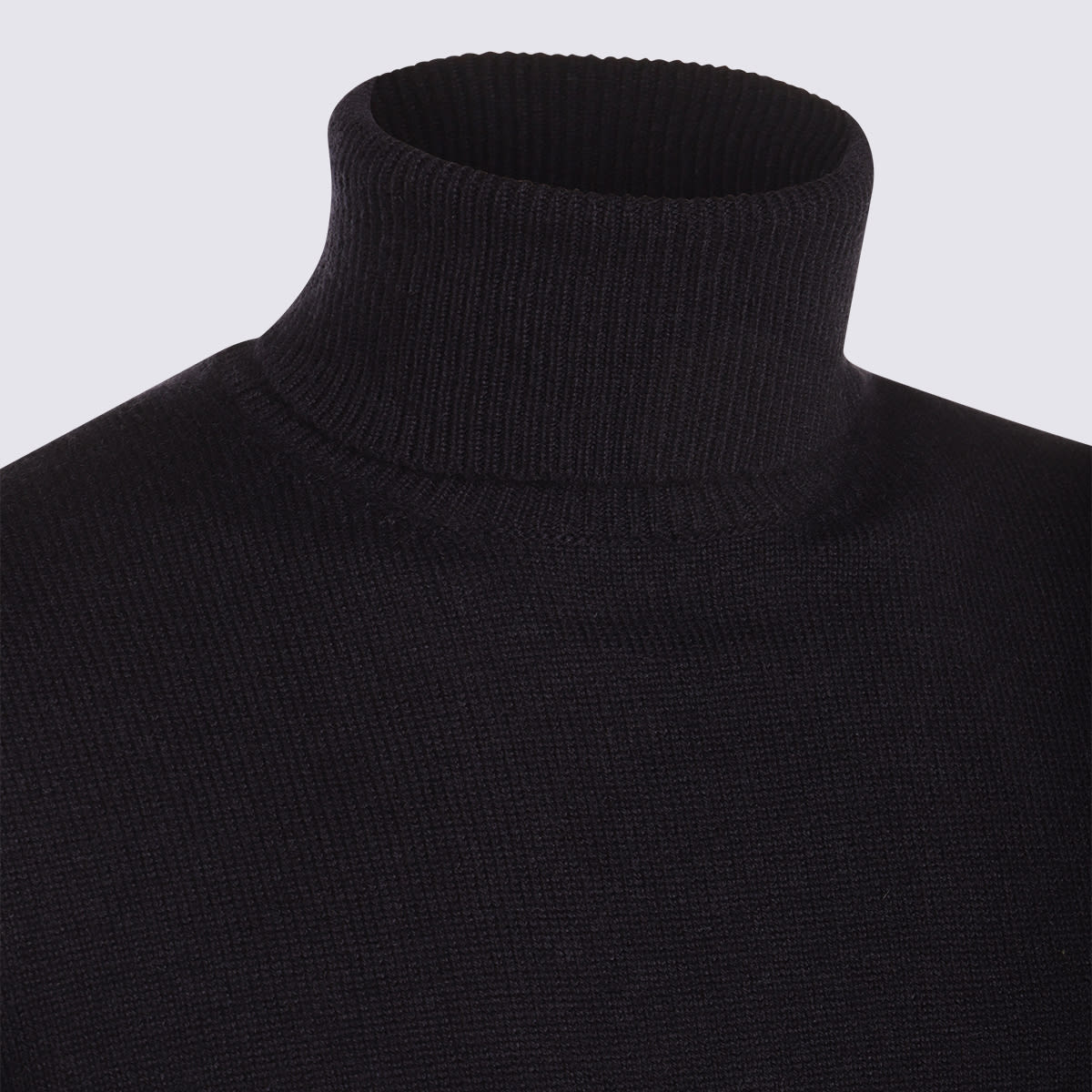 Malo Ribbed Turtleneck Sweater Long Sleeves In Animal Print