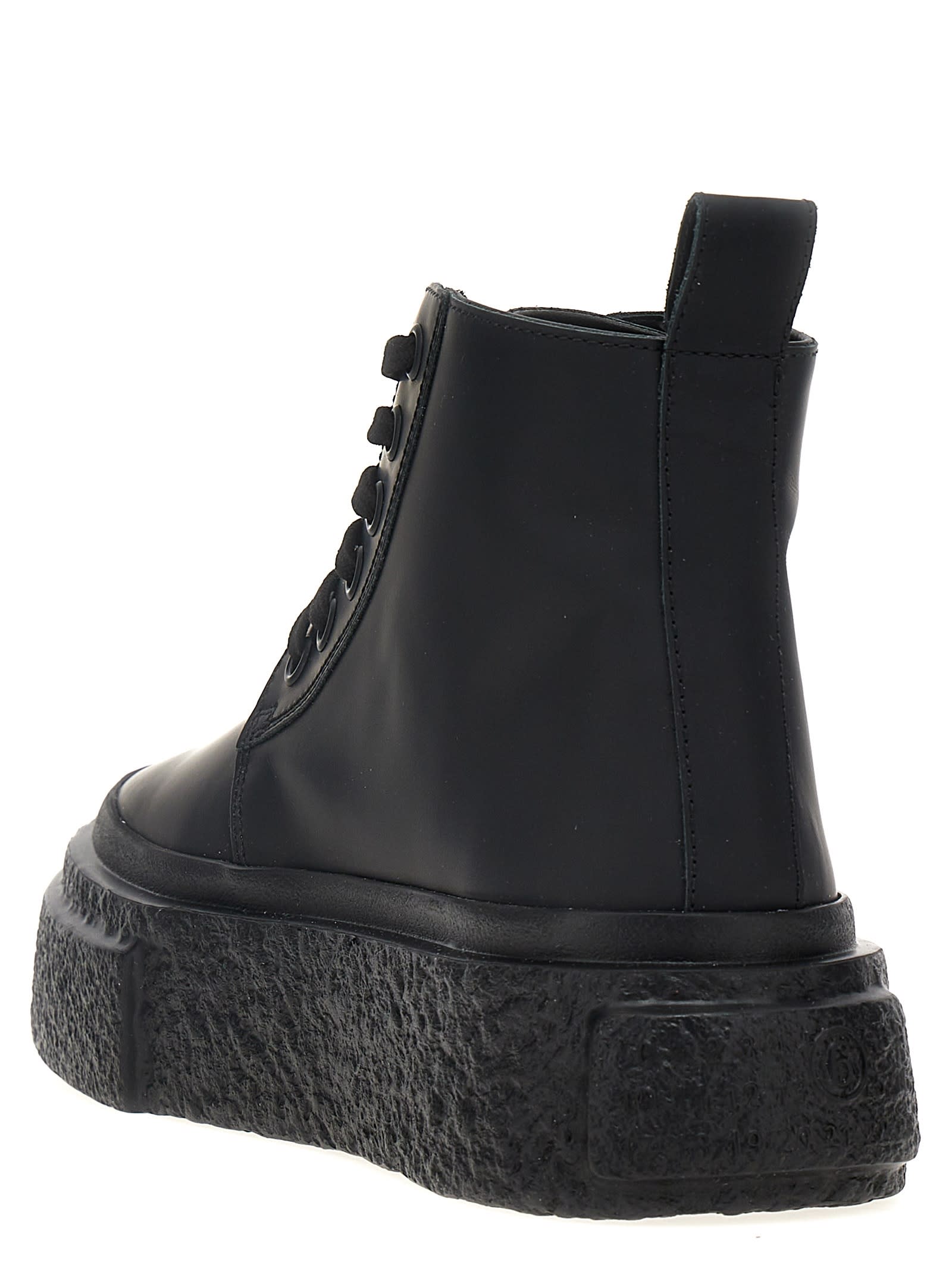 Shop Mm6 Maison Margiela Gambetta Sneakers In Black