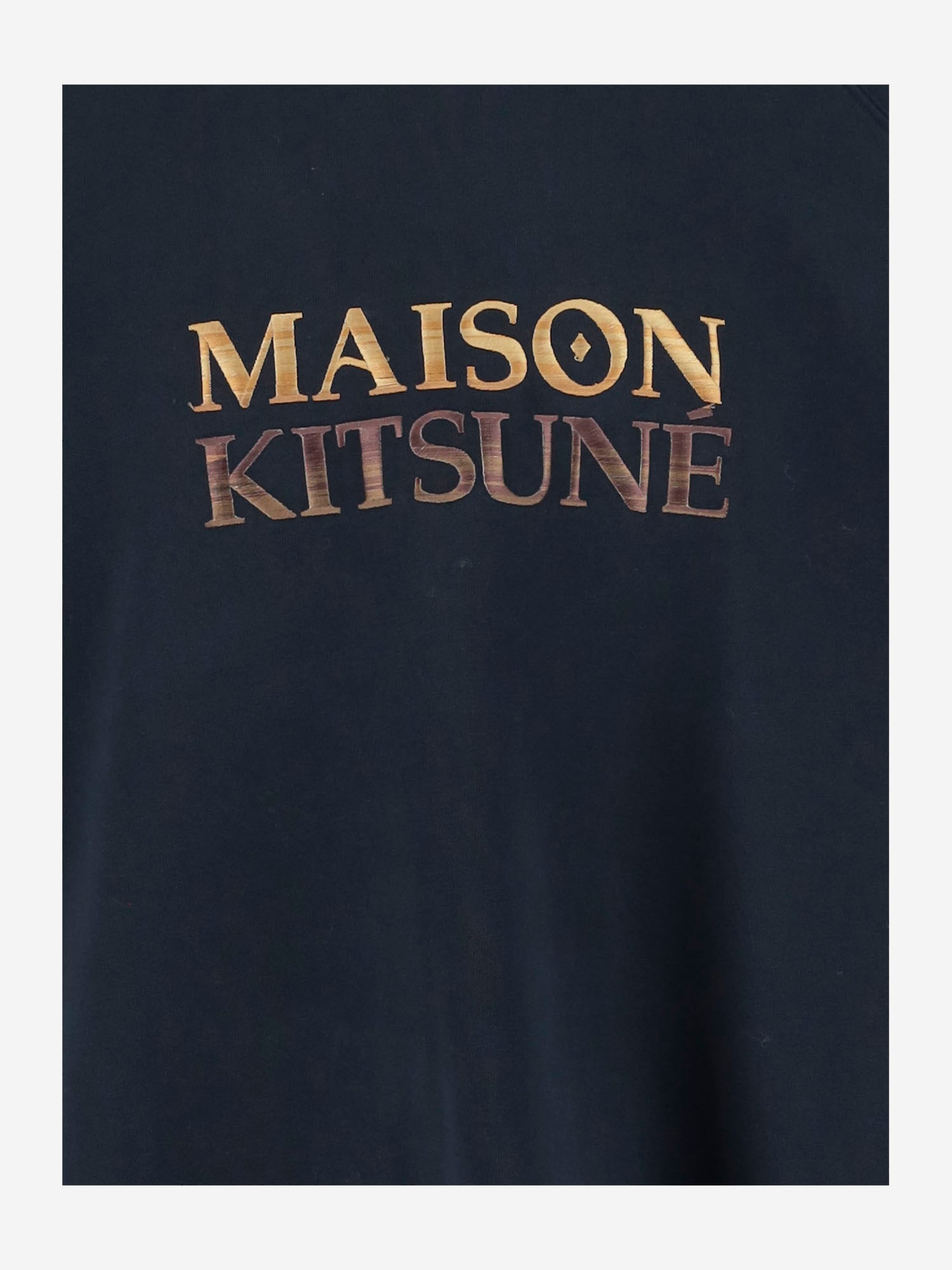 Shop Maison Kitsuné Cotton Sweatshirt With Logo