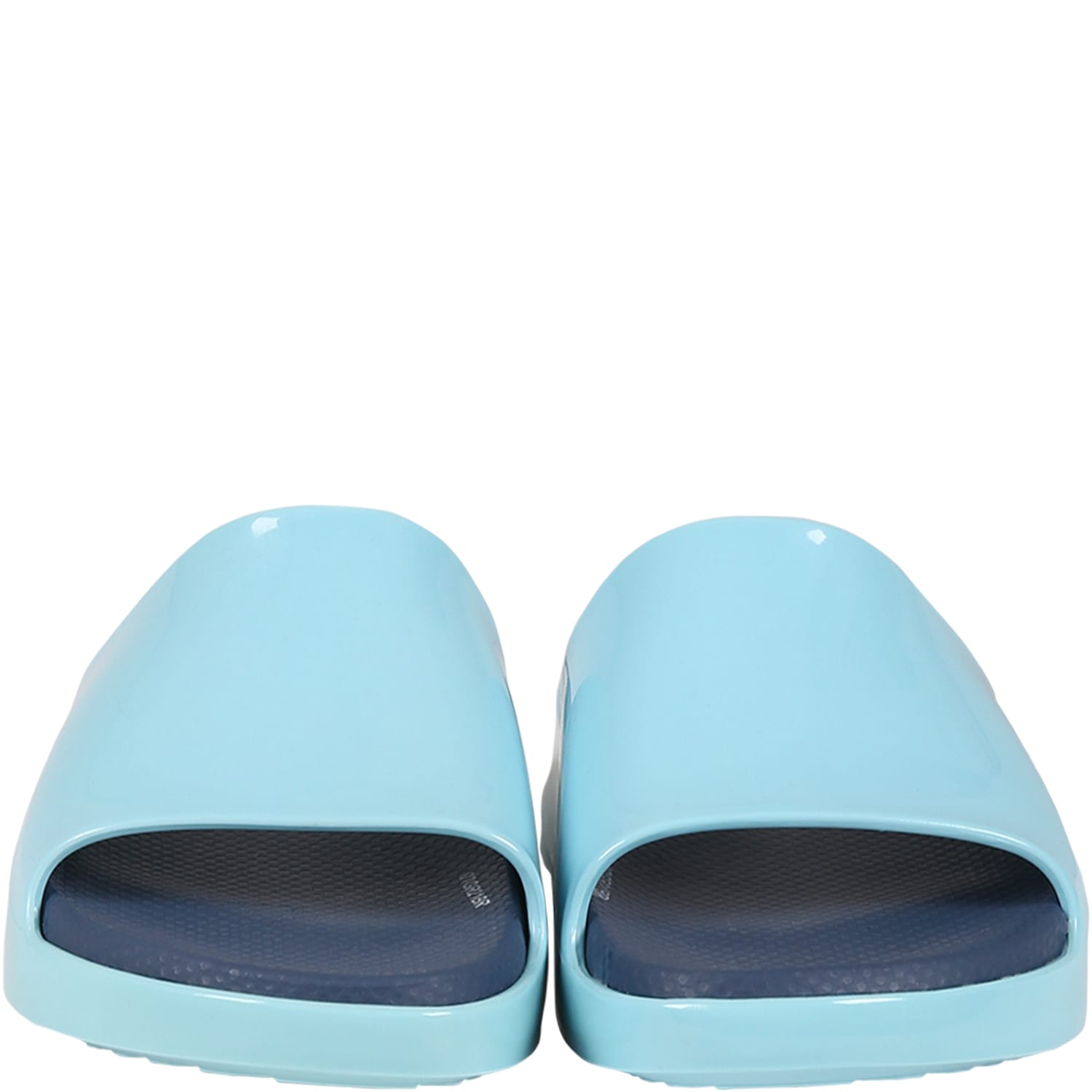 Shop Melissa Light Blue Sandals For Girl With Logo