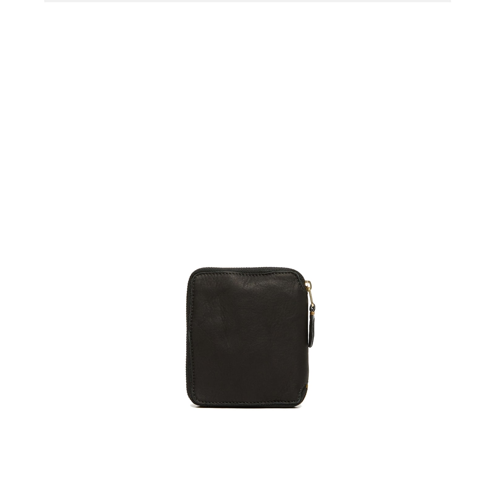 Shop Comme Des Garçons Washed Leather Wallet In Black