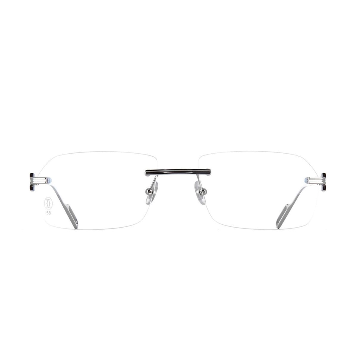 Cartier Ct0162o C De  002 Silver Glasses In Argento