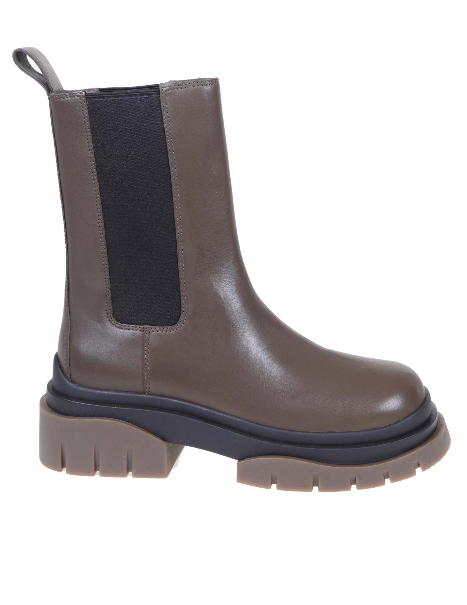 Ash Storm Ankle Boot In Brown Leather