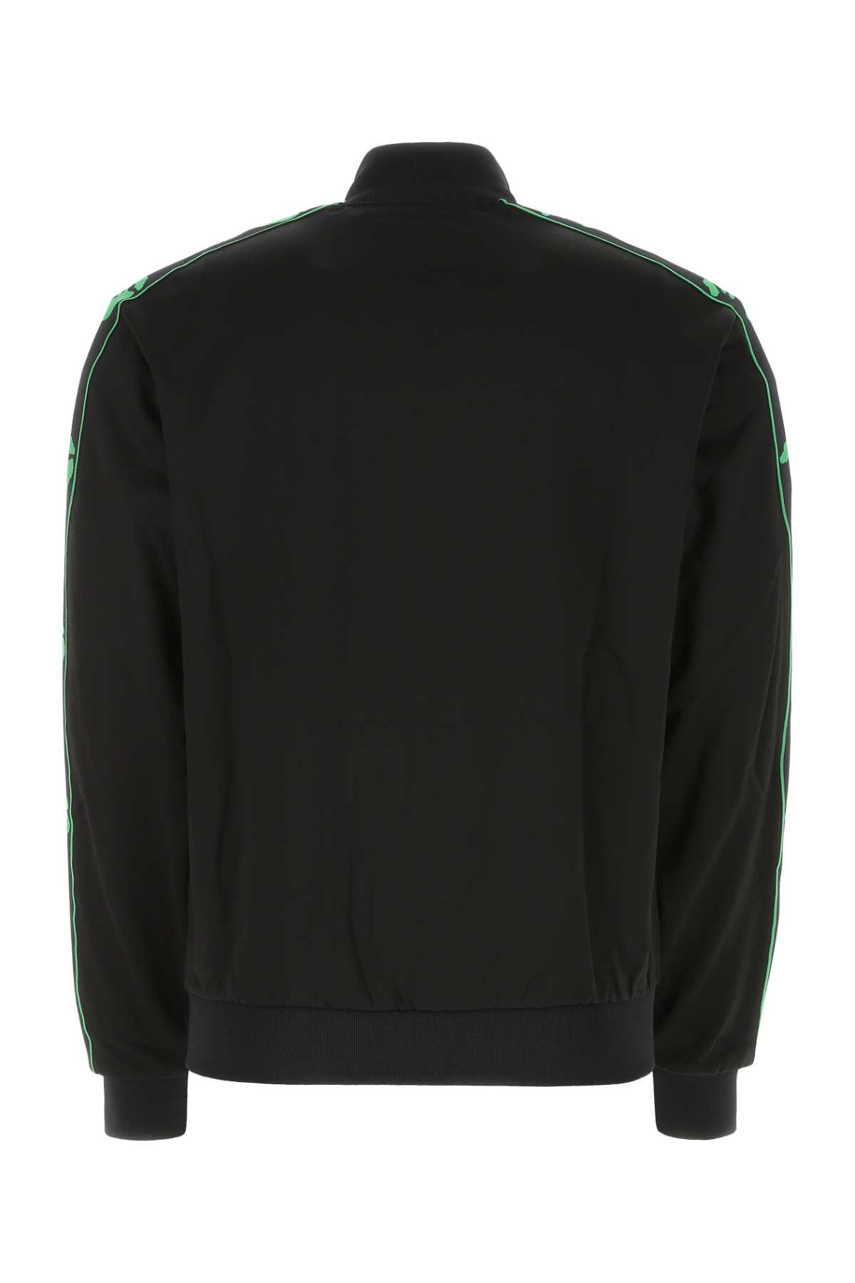 Shop Off-white Black Stretch Nylon Blend Sweatshirt In 1010