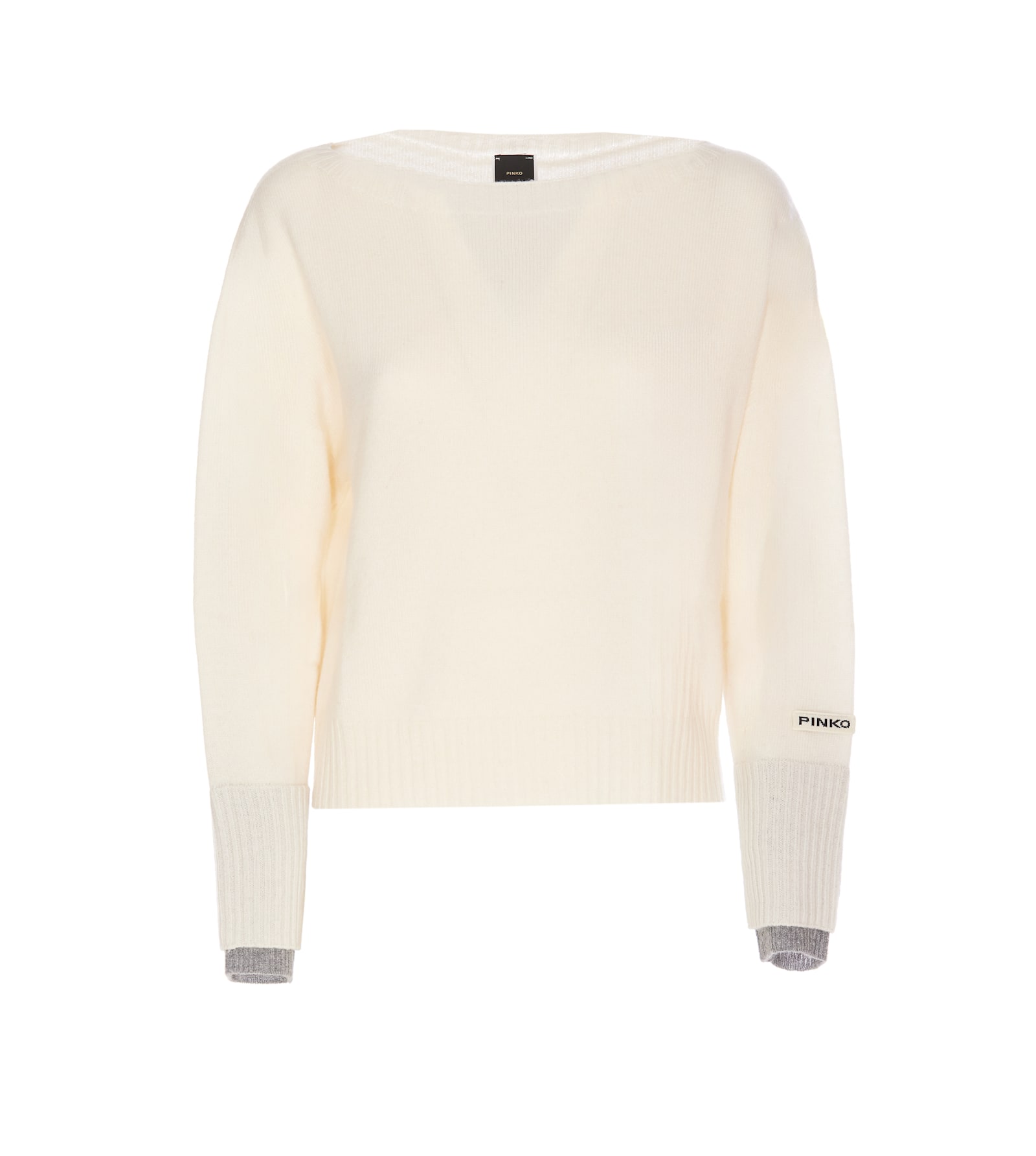 Shop Pinko Europeo Sweater In White