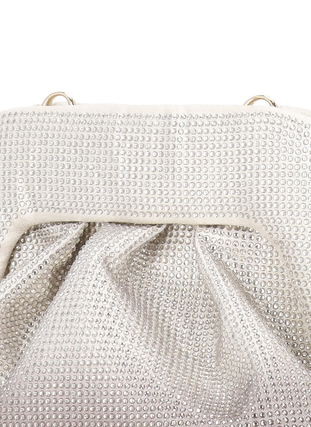 Themoirè Strass Degrade Pochette In Silver Rose