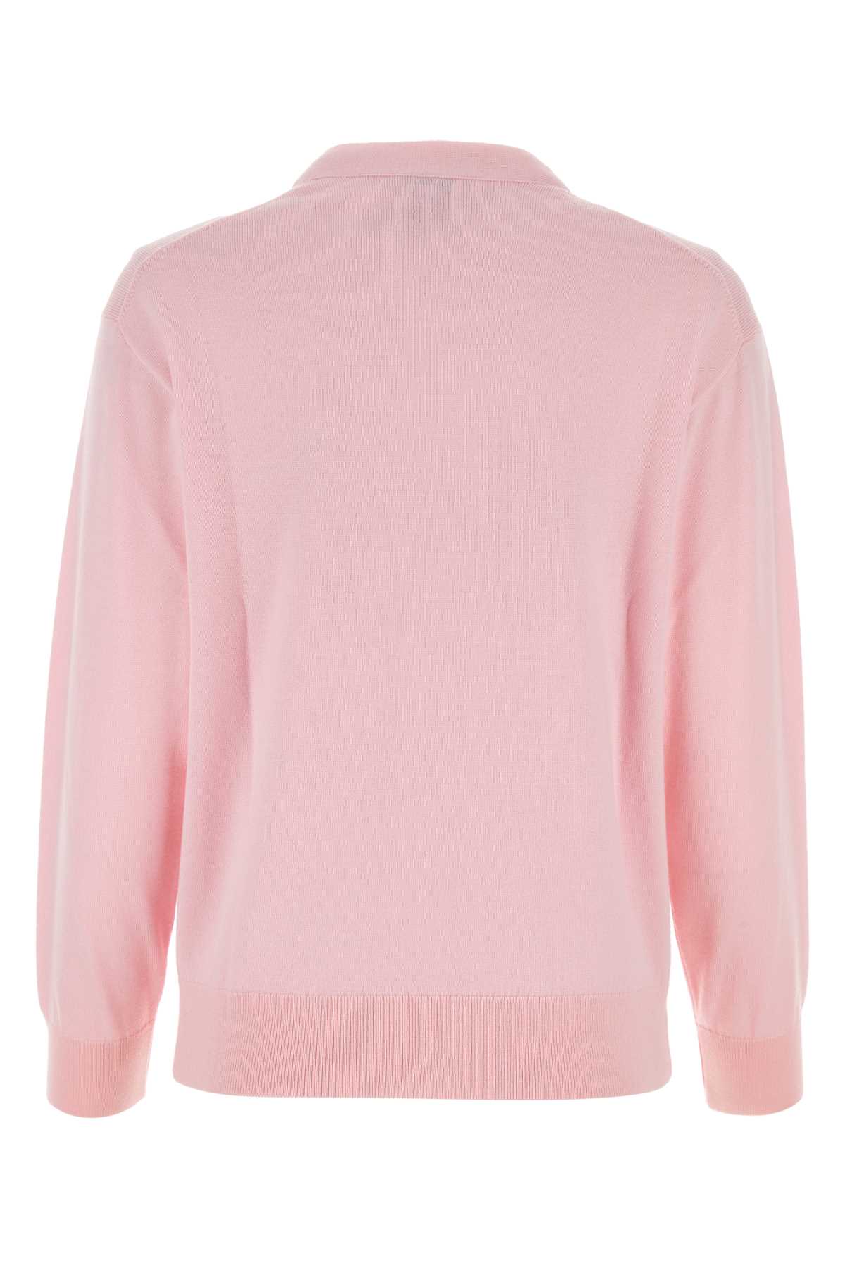 Shop Kenzo Pink Wool Cardigan In Roseclair