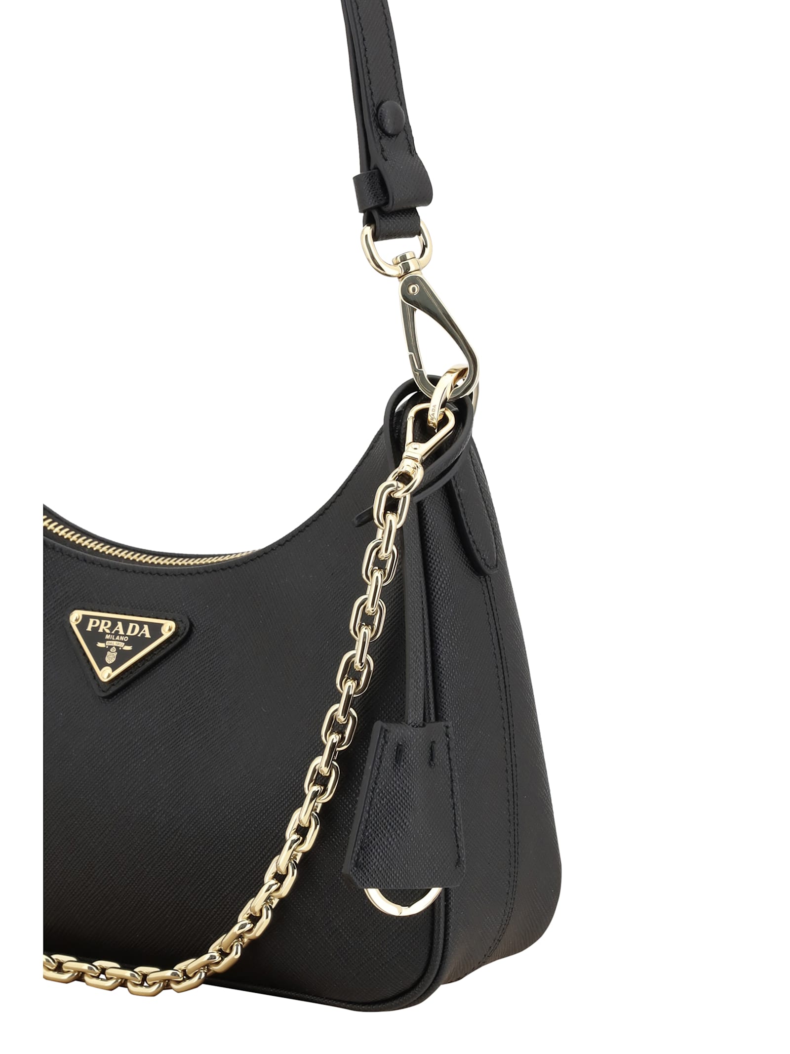 Prada Lux Shoulder Bag In Nero