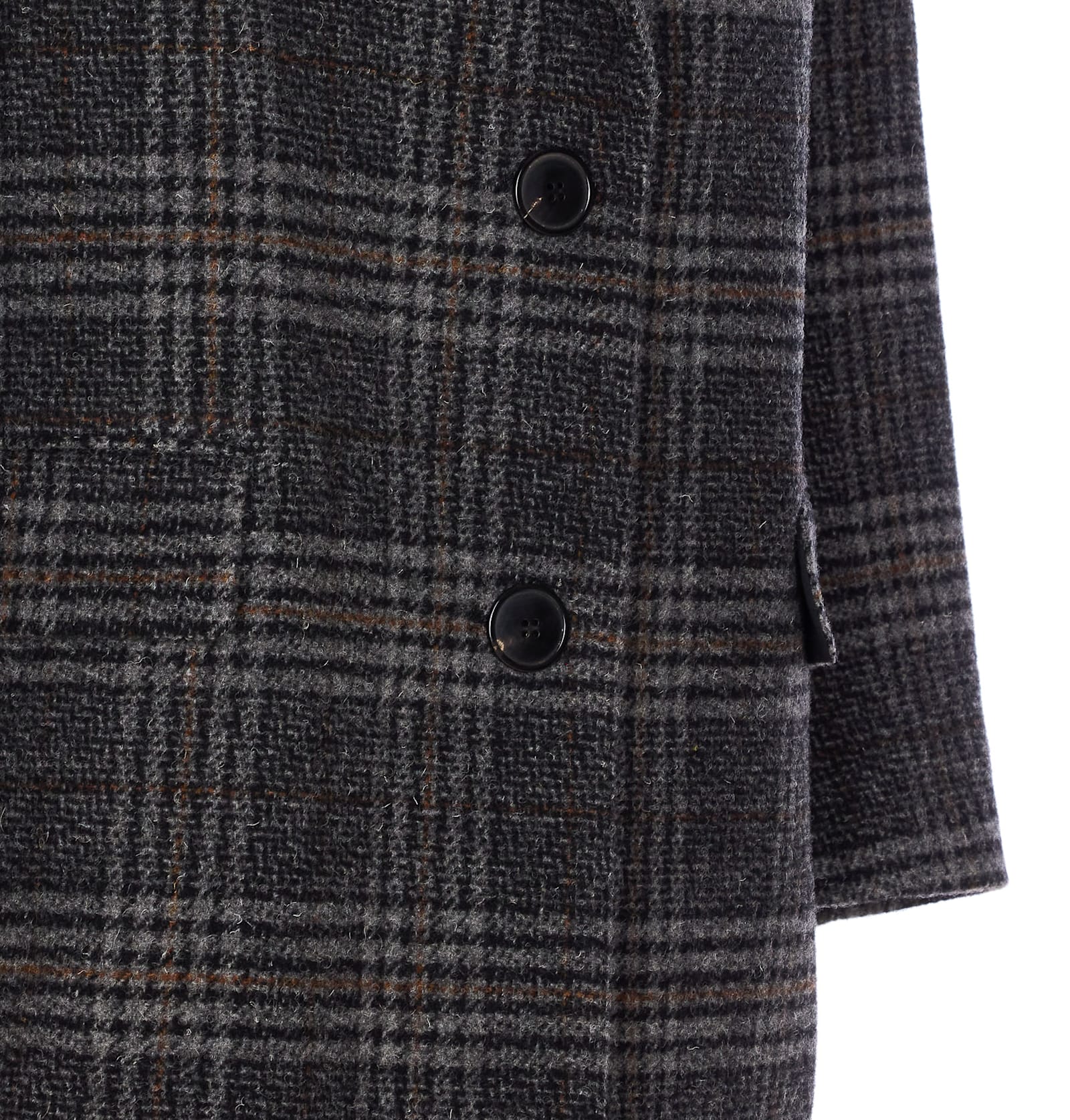 Isabel Marant Étoile Isabel Marant Etoile Plaid Wool Single-breasted Coat In Gray